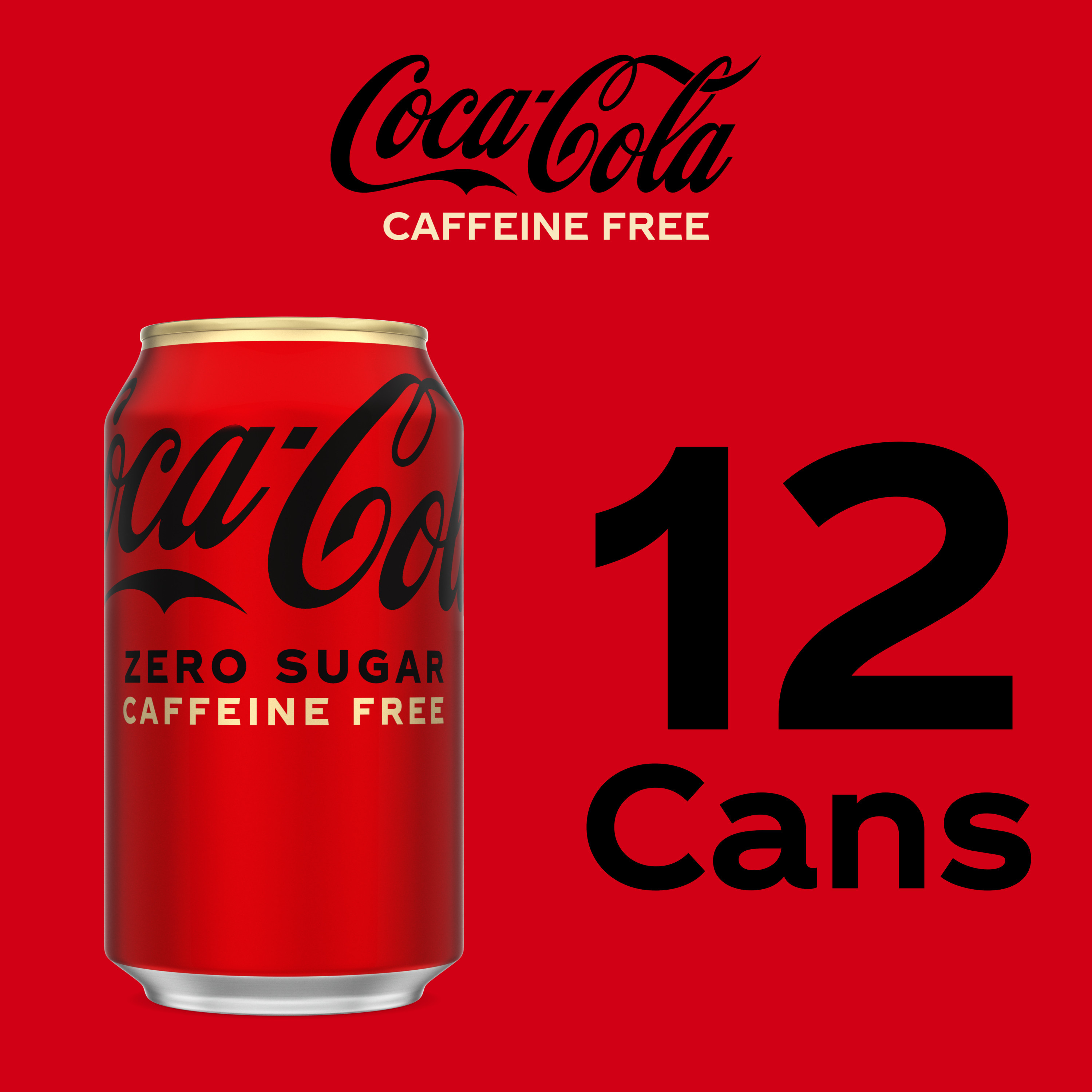 Coca-Cola Zero Sugar Caffeine-Free Soda Soft Drink Fridge Pack
