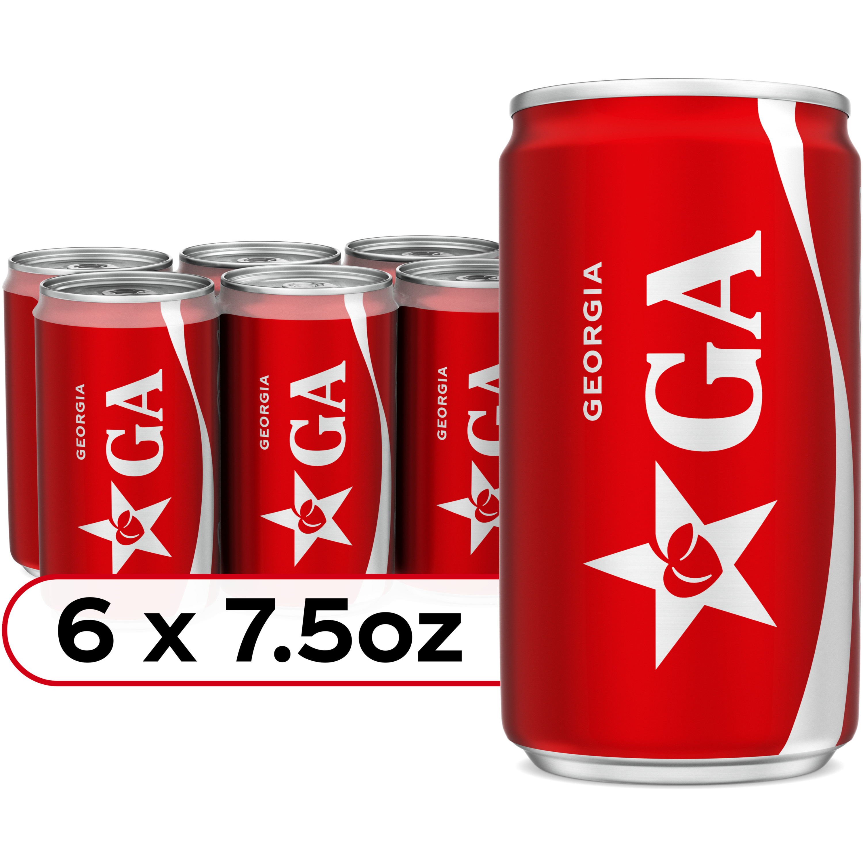 Coca-Cola Soda Soft Drink Mini Cans, 7.5 Fl Oz, 6 Pack | Giant