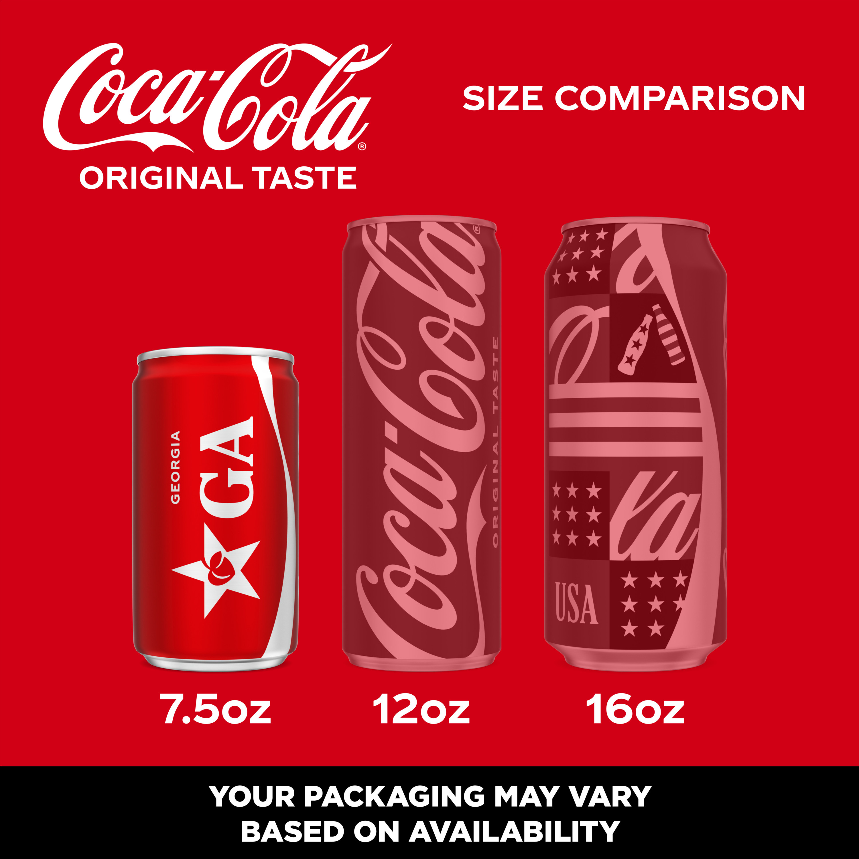 Coca-Cola Soda Soft Drink Fridge Pack Mini Cans, 7.5 Fl Oz, 10