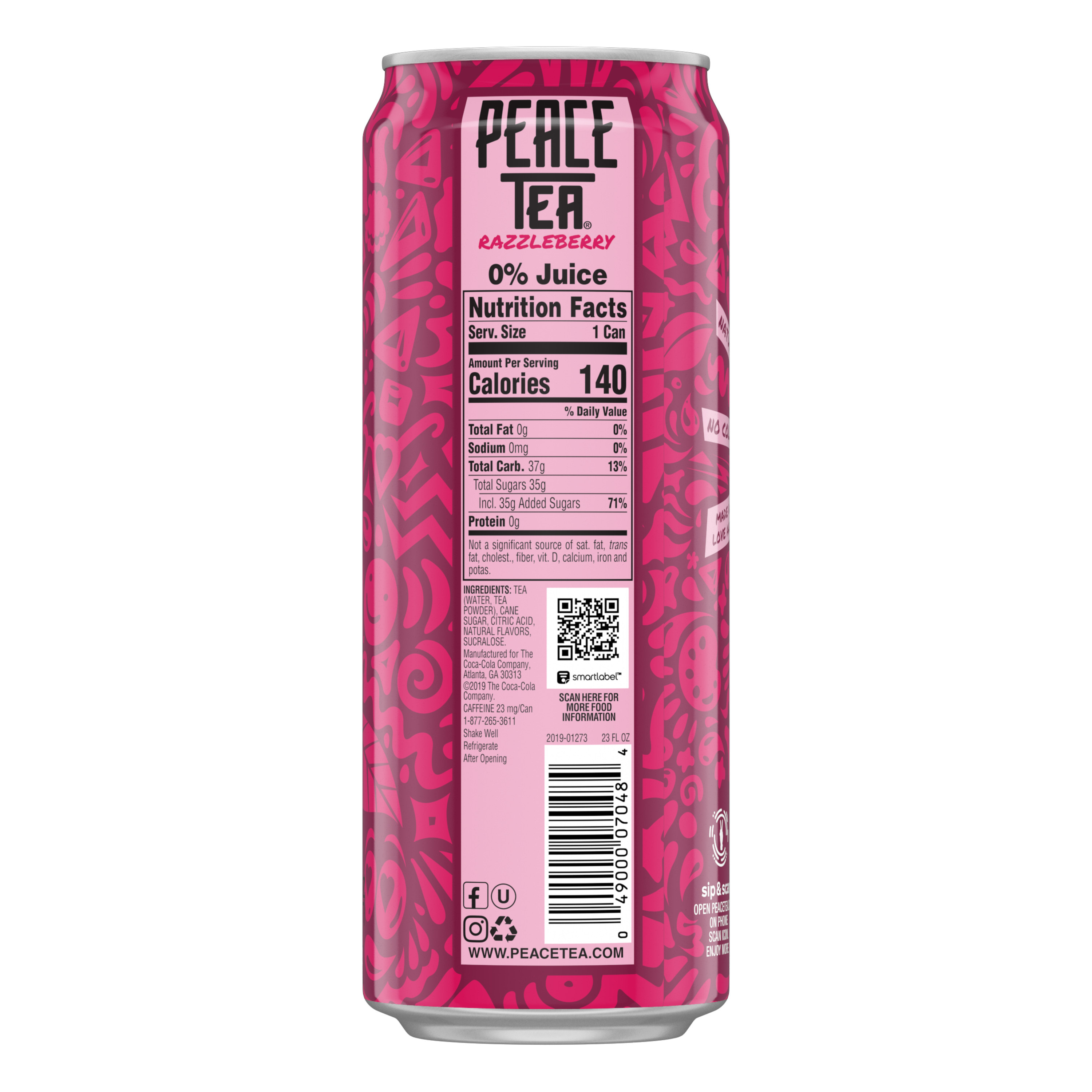 Peace Tea Razzleberry Sweet Iced Tea Drink, 23 fl oz | Giant Eagle
