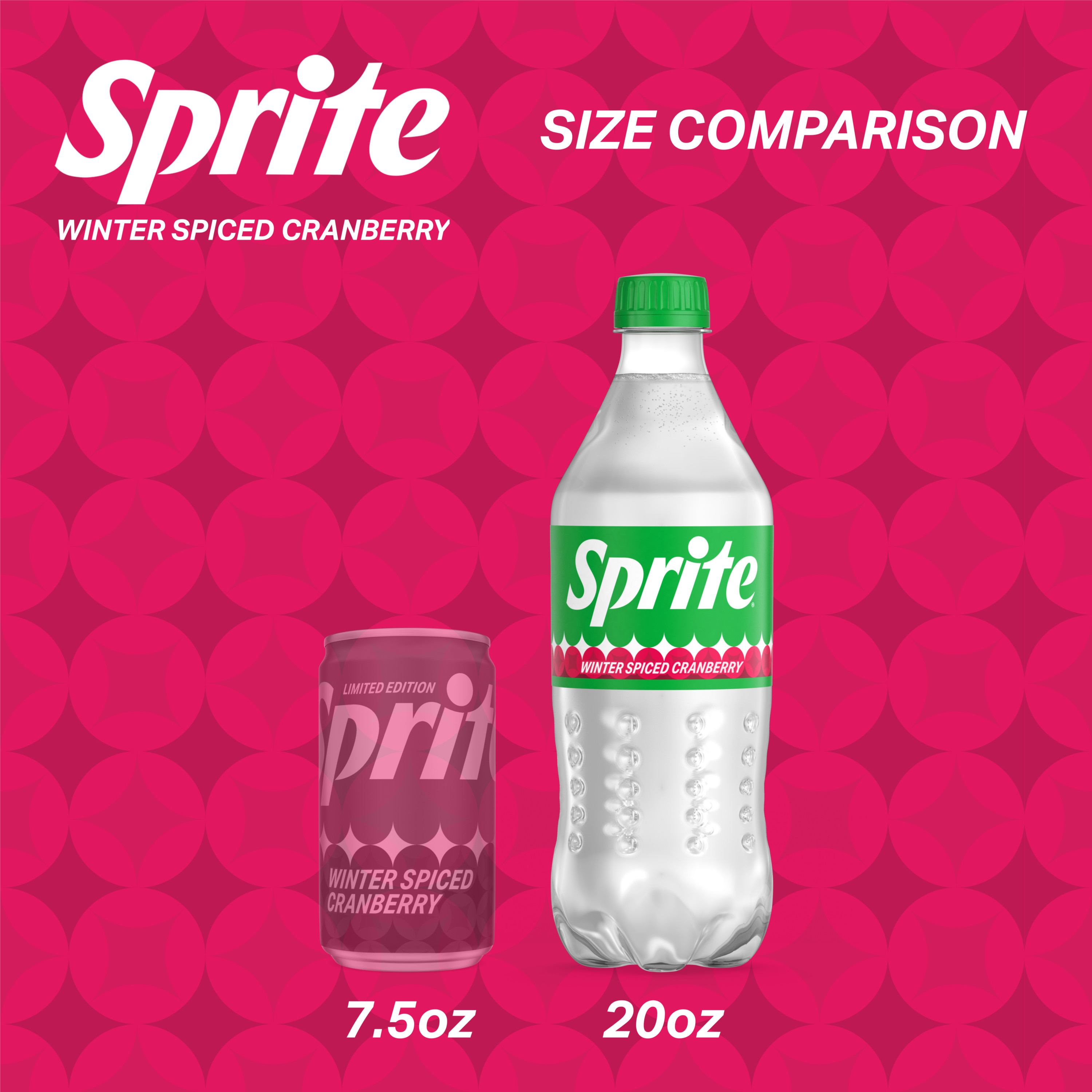 Sprite Winter Spiced Cranberry, Lemon-Lime and Cranberry Flavored