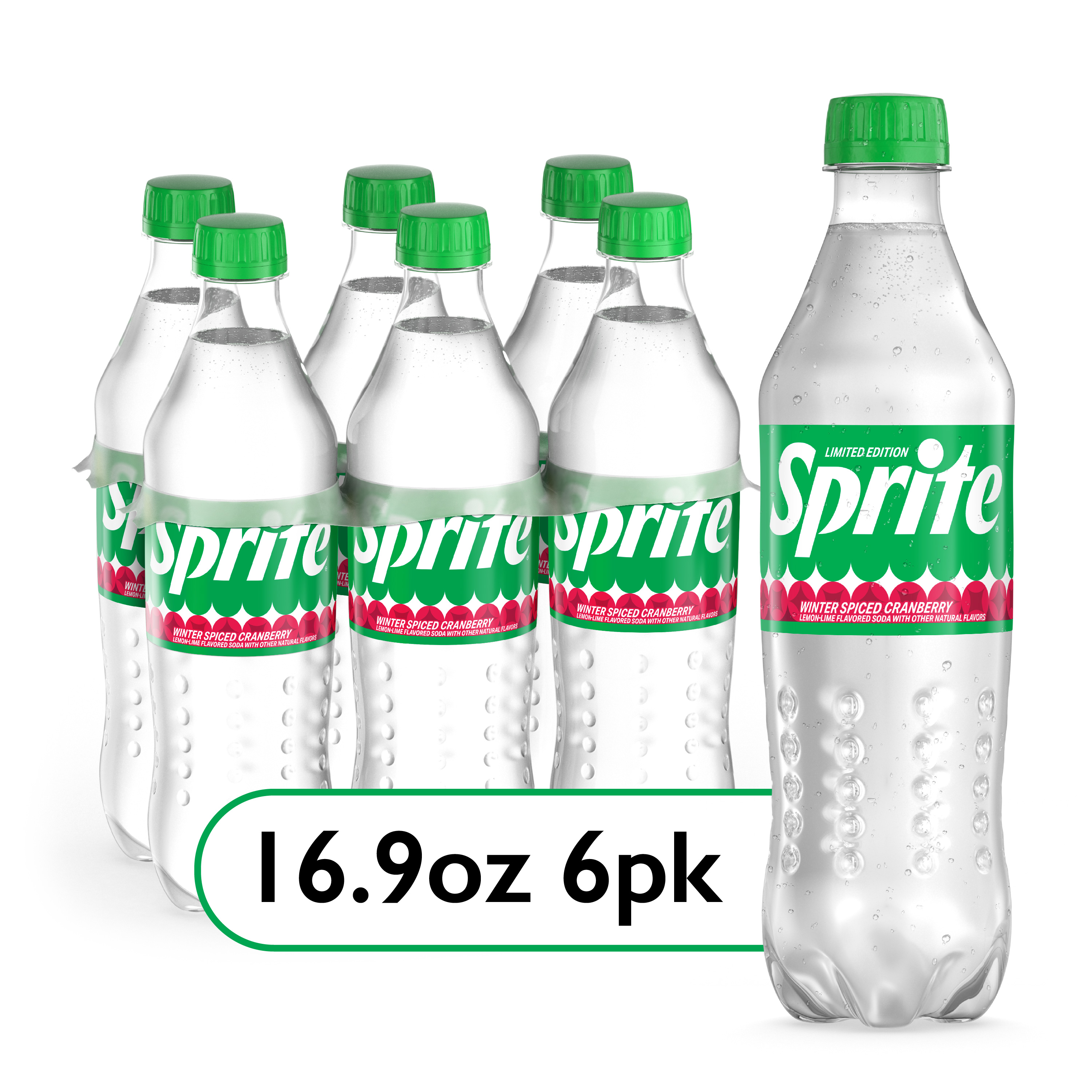 Sprite Winter Spiced Cranberry, Lemon-Lime and Cranberry Flavored