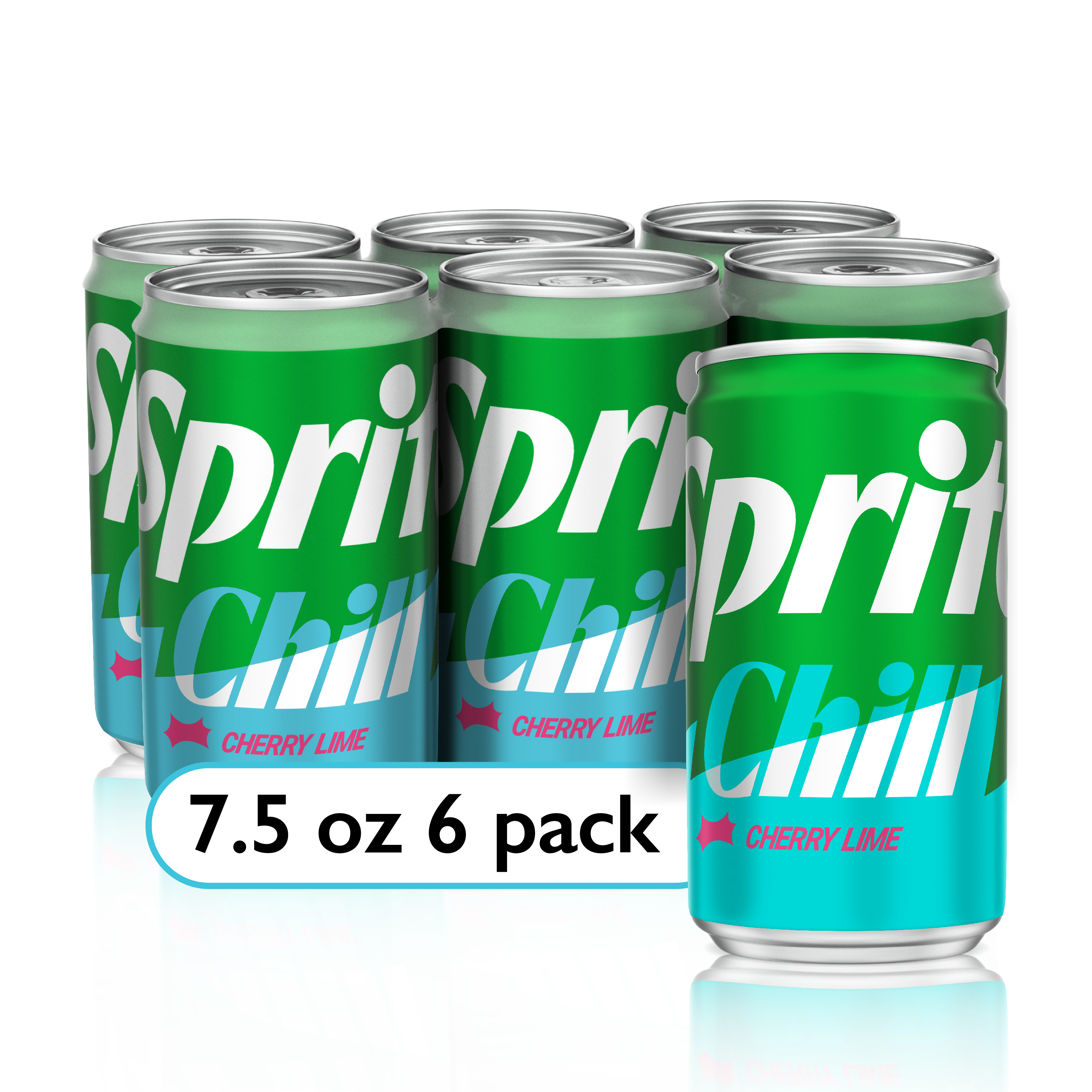 Sprite Chill Cherry-Lime Caffeine Free Soda Soft Drink Mini Cans
