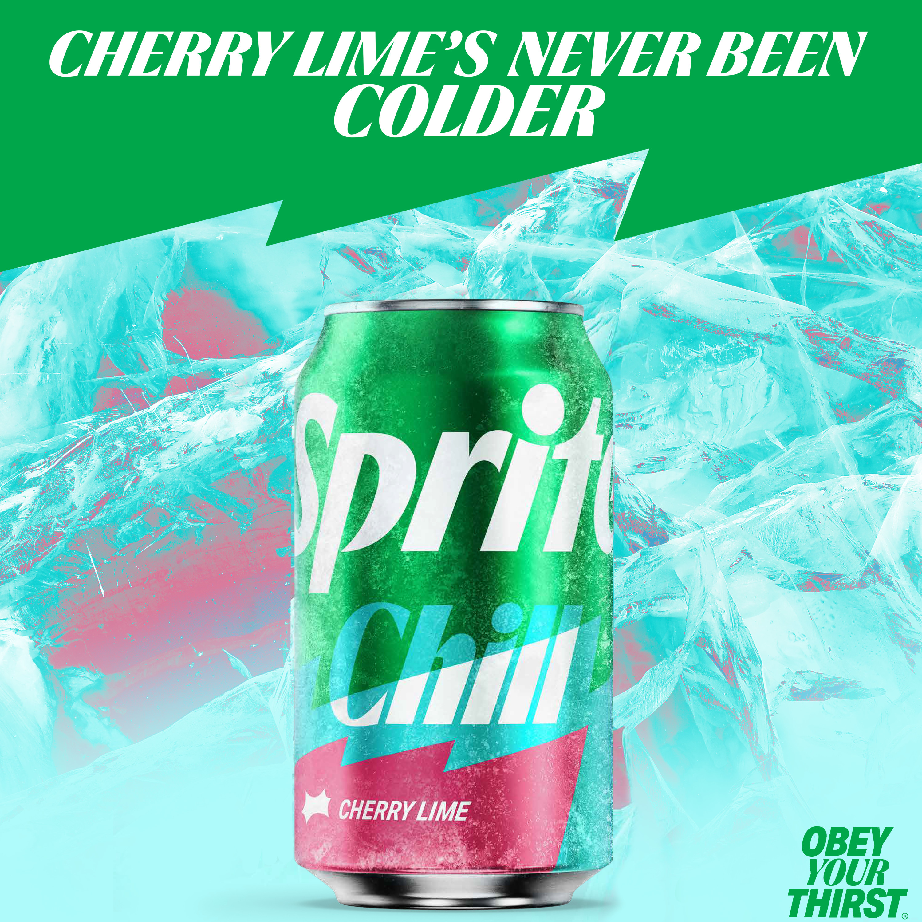 Sprite ® Chill Zero Sugar Cherry Lime Soft Drink, 12 fl oz, 12
