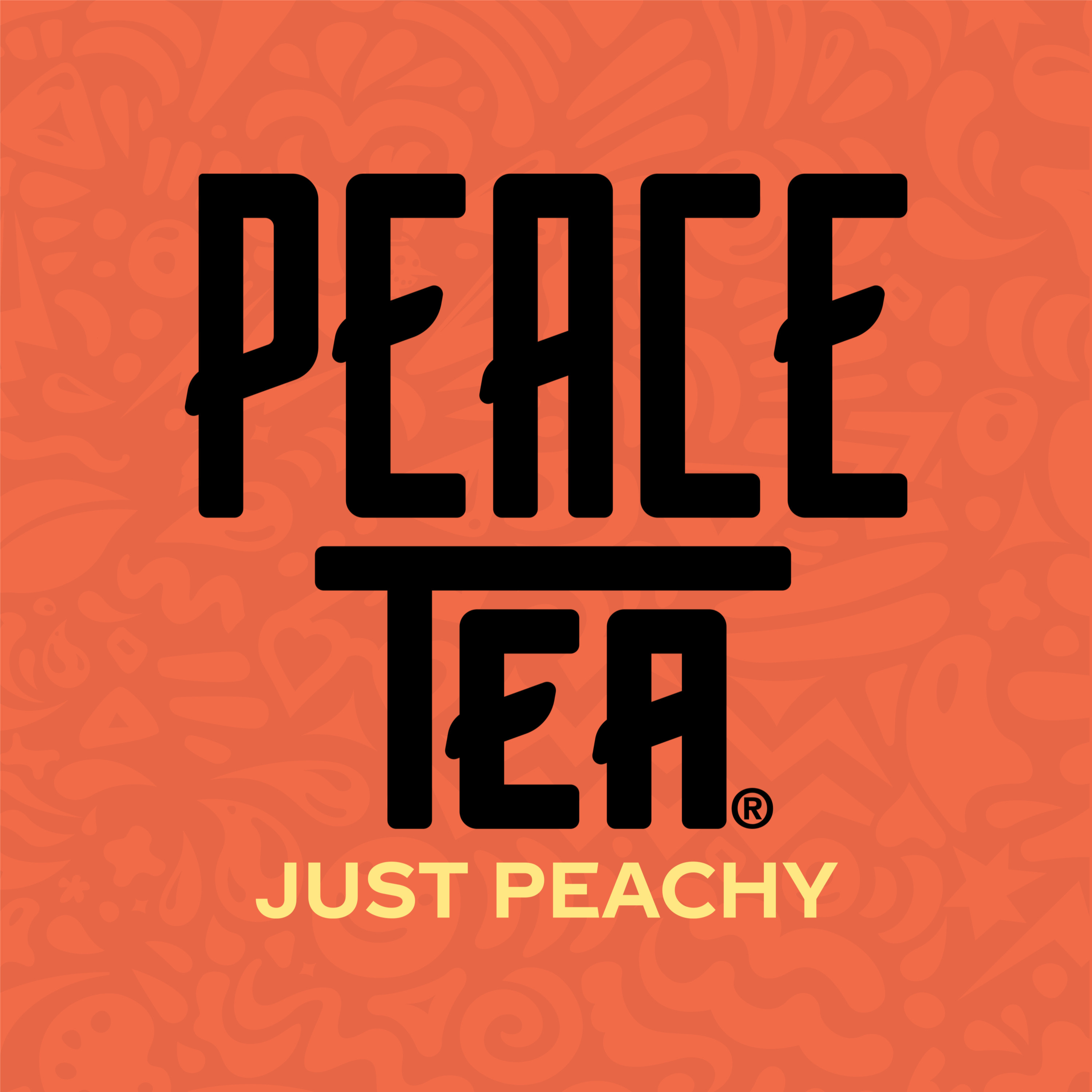 Premium　Peach Party (取り置き) Peace Tea Just Peachy, Iced Tea with Natural Peach Flavor, 16 fl