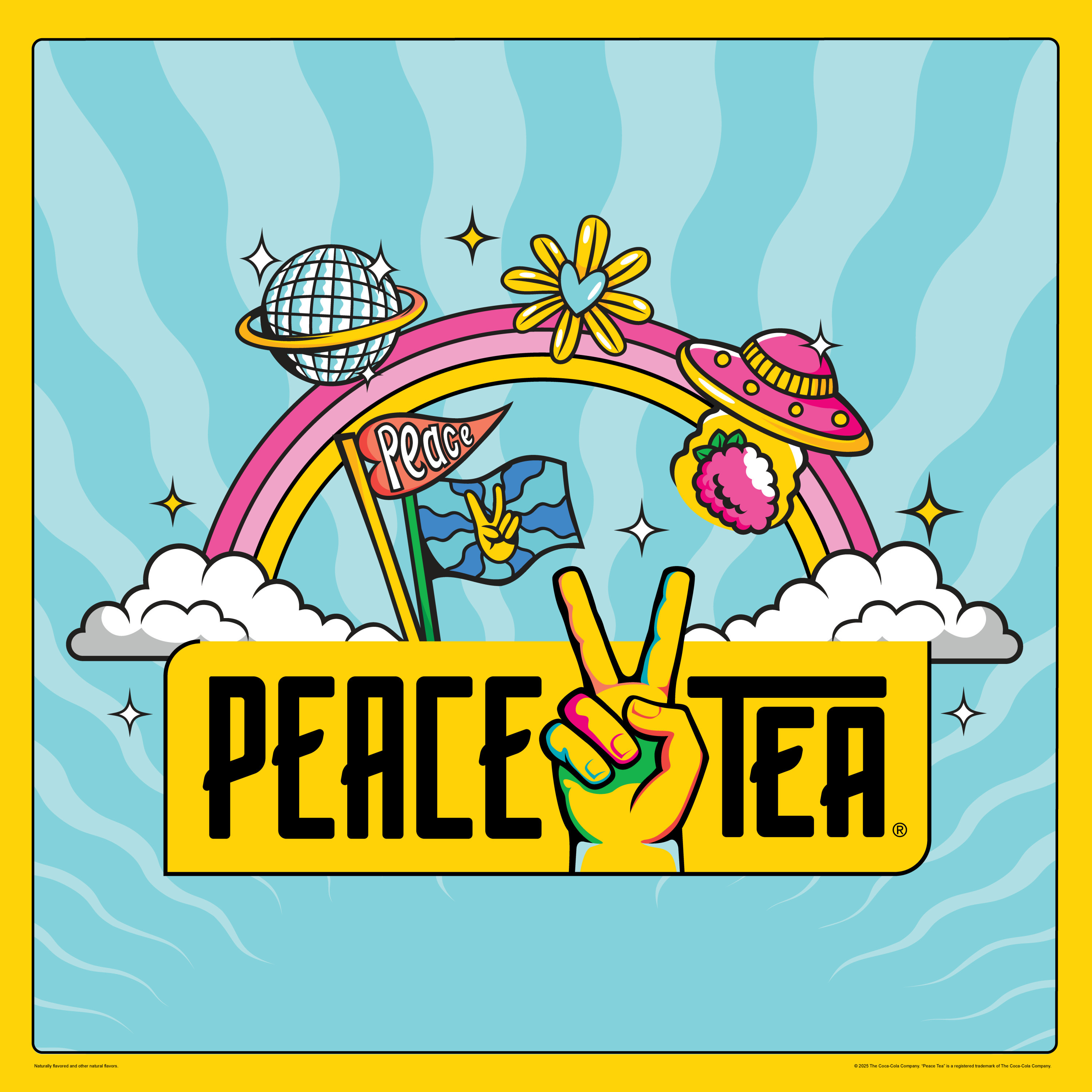 Peace Tea Just Peachy, Iced Tea with Natural Peach Flavor, 16 fl