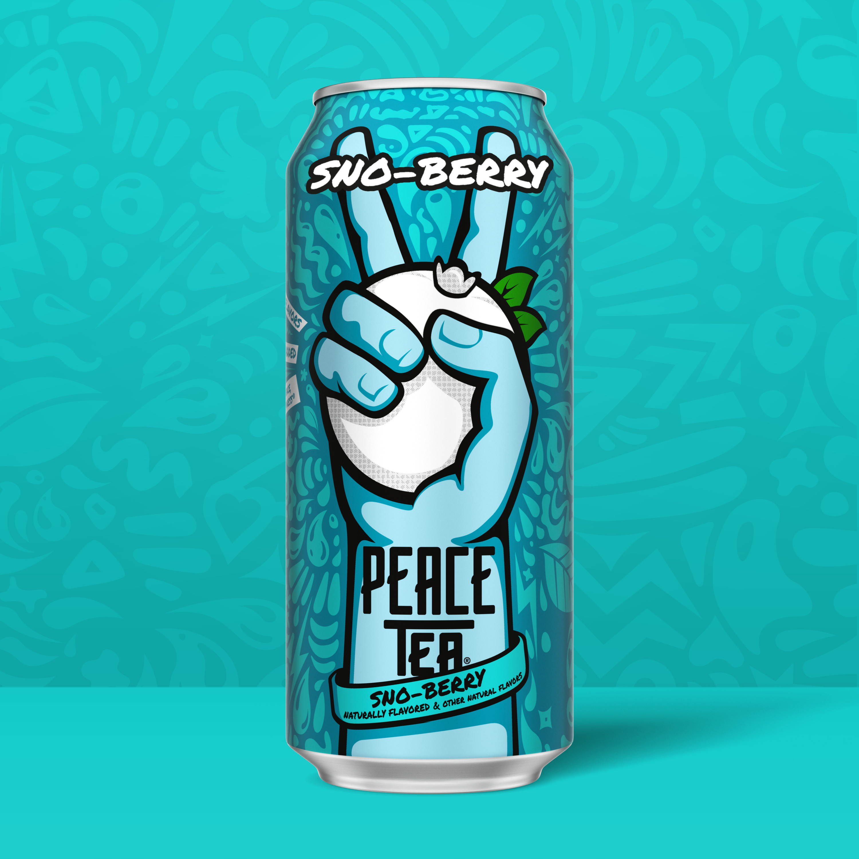 Peace Tea Sno-Berry, Iced Tea with Natural Berry Flavors, 16 fl oz