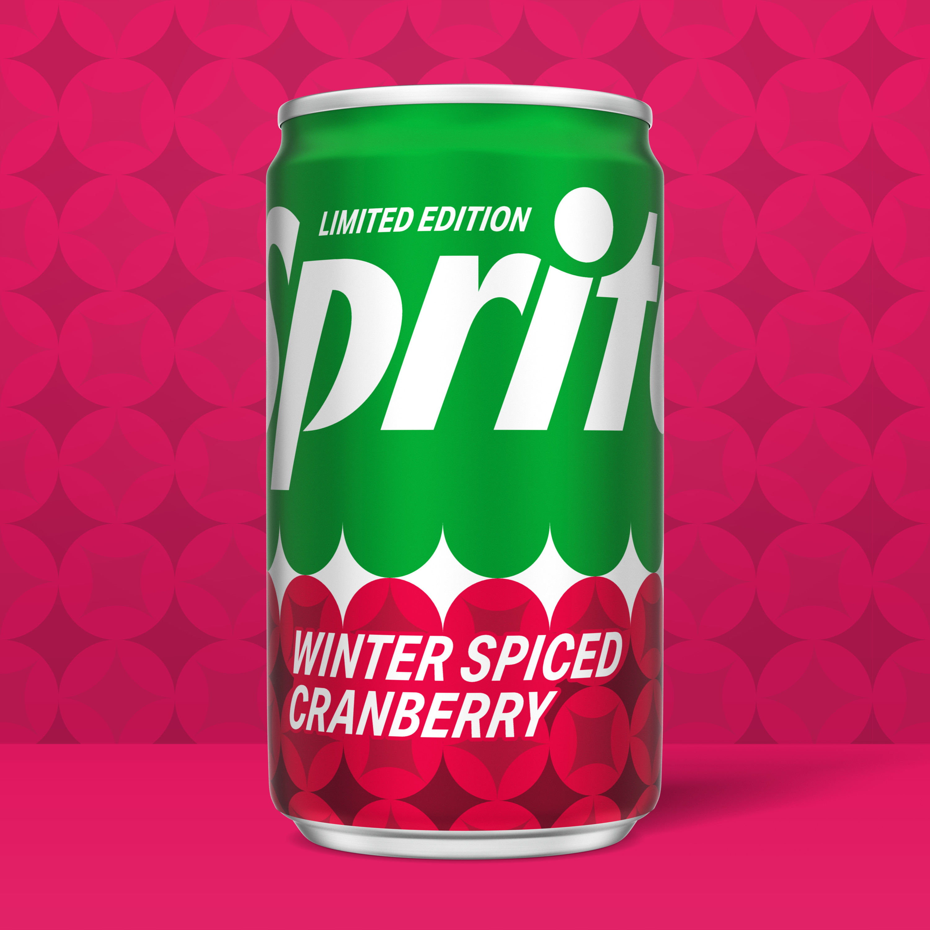 Sprite Winter Spiced Cranberry Soda Soft Drink, 7.5 fl oz Cans, 10