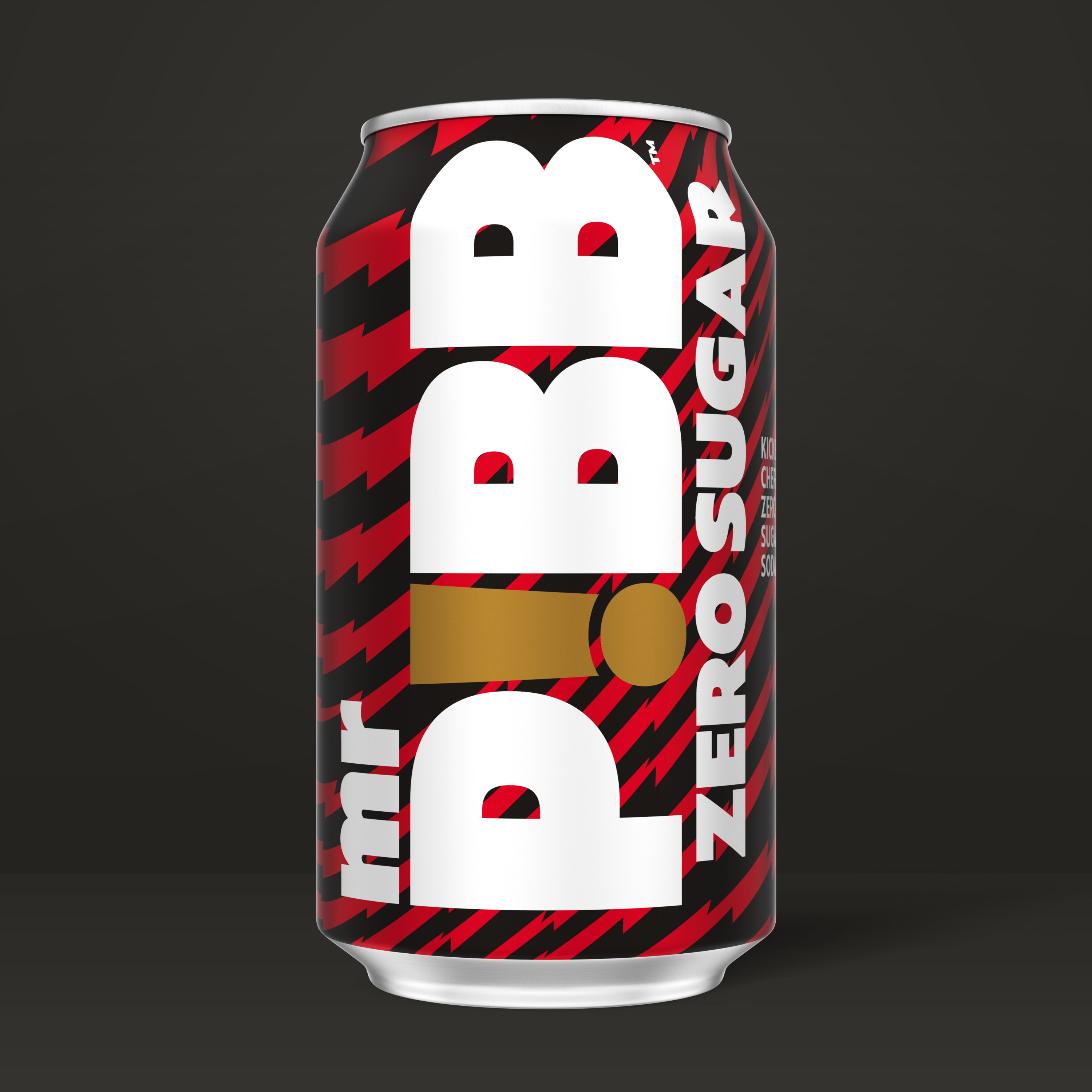 Mr. Pibb Zero Sugar Cherry Soda Soft Drink Fridge Pack Cans, 12 Fl