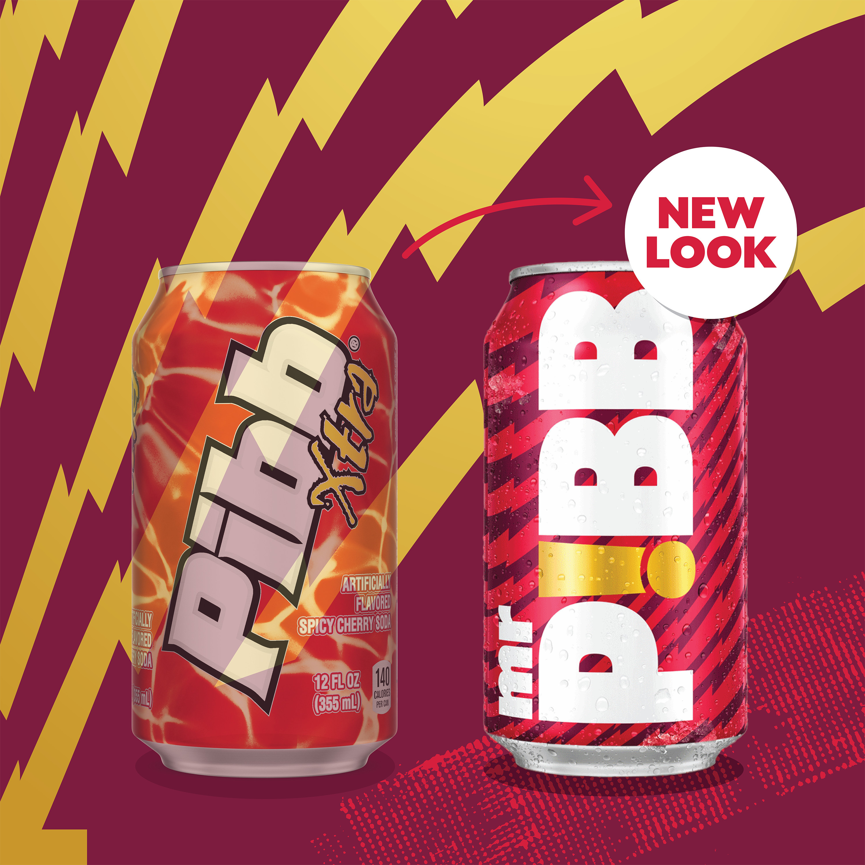 Mr. Pibb Zero Sugar Cherry Soda Soft Drink Fridge Pack Cans, 12 Fl