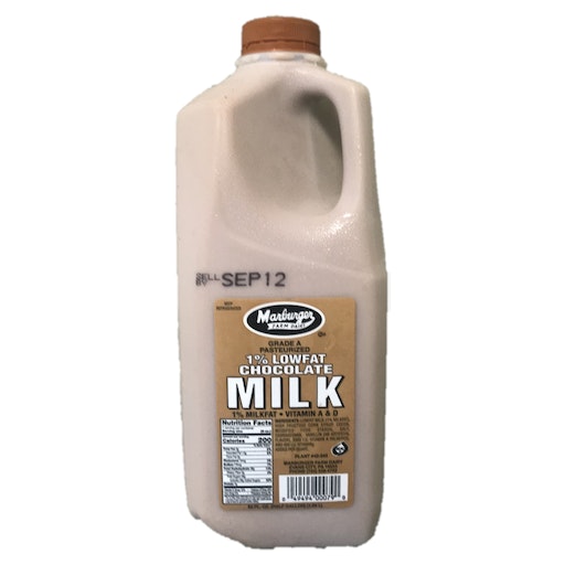 Marburger Farm Dairy Inc 1% Chocolate Milk Half Gallon | Giant