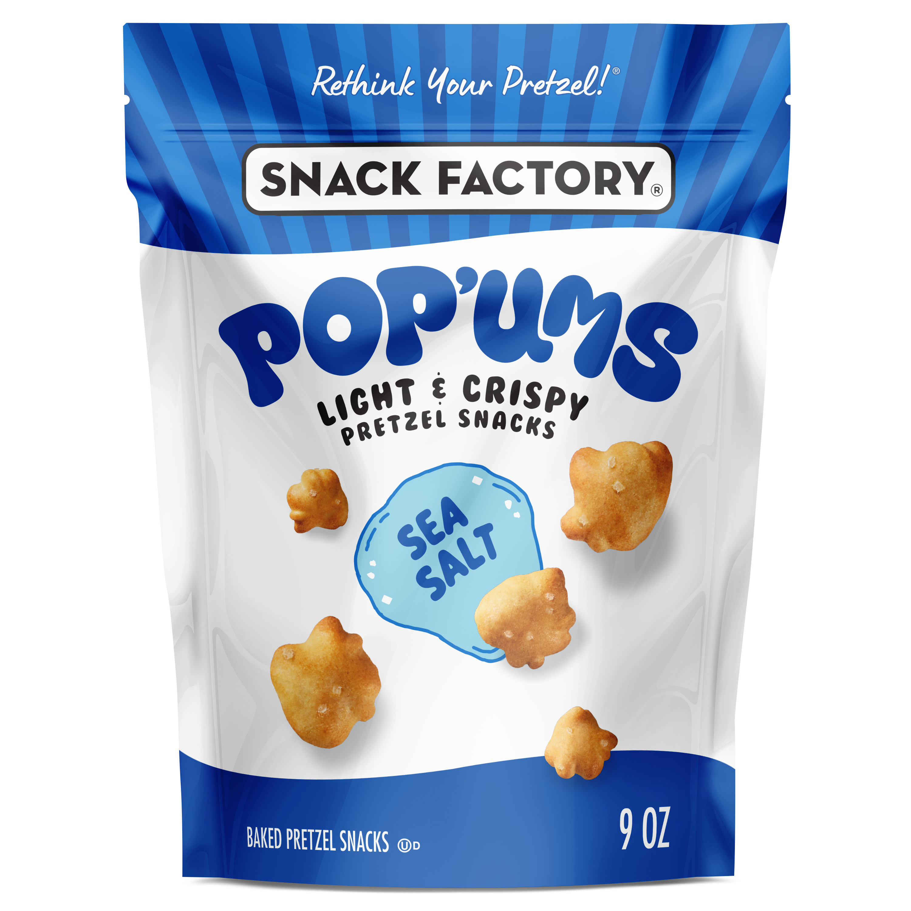 Snack Factory Pop'ums Sea Salt Pretzel Snacks, 9 Oz Bag | Giant