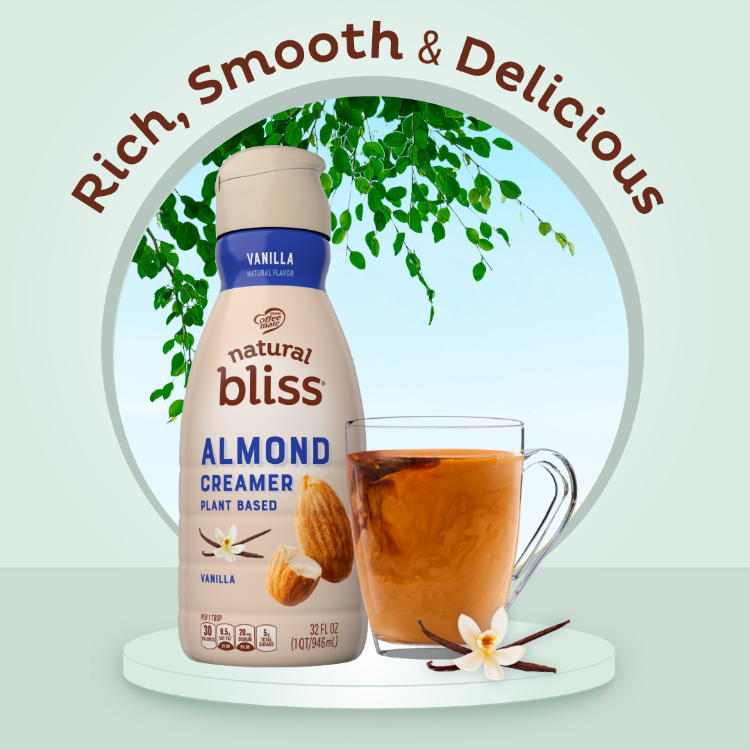 ミルク Coffee mate Natural Bliss Plant Based Vanilla Flavored Almond