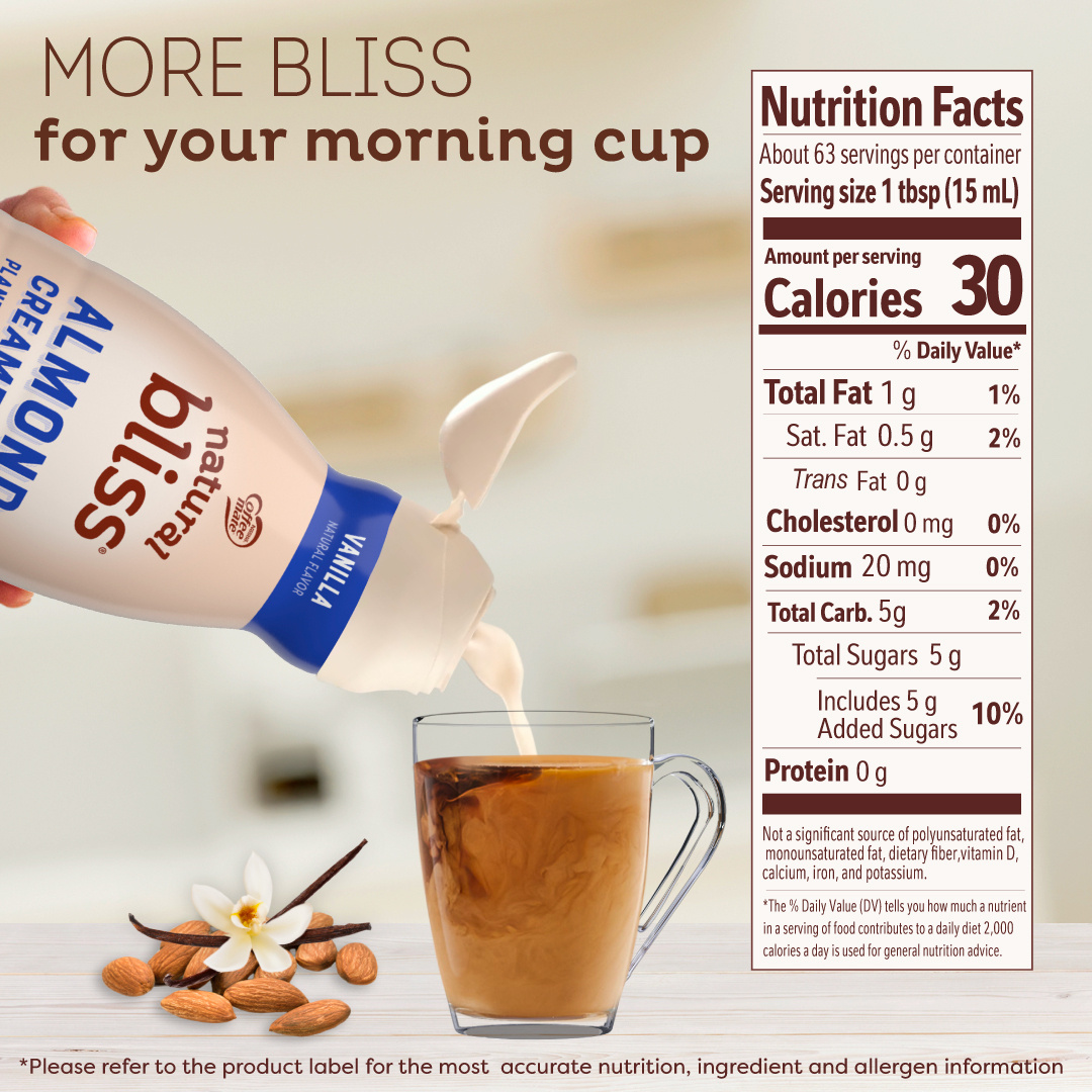 ミルク Coffee mate Natural Bliss Plant Based Vanilla Flavored Almond