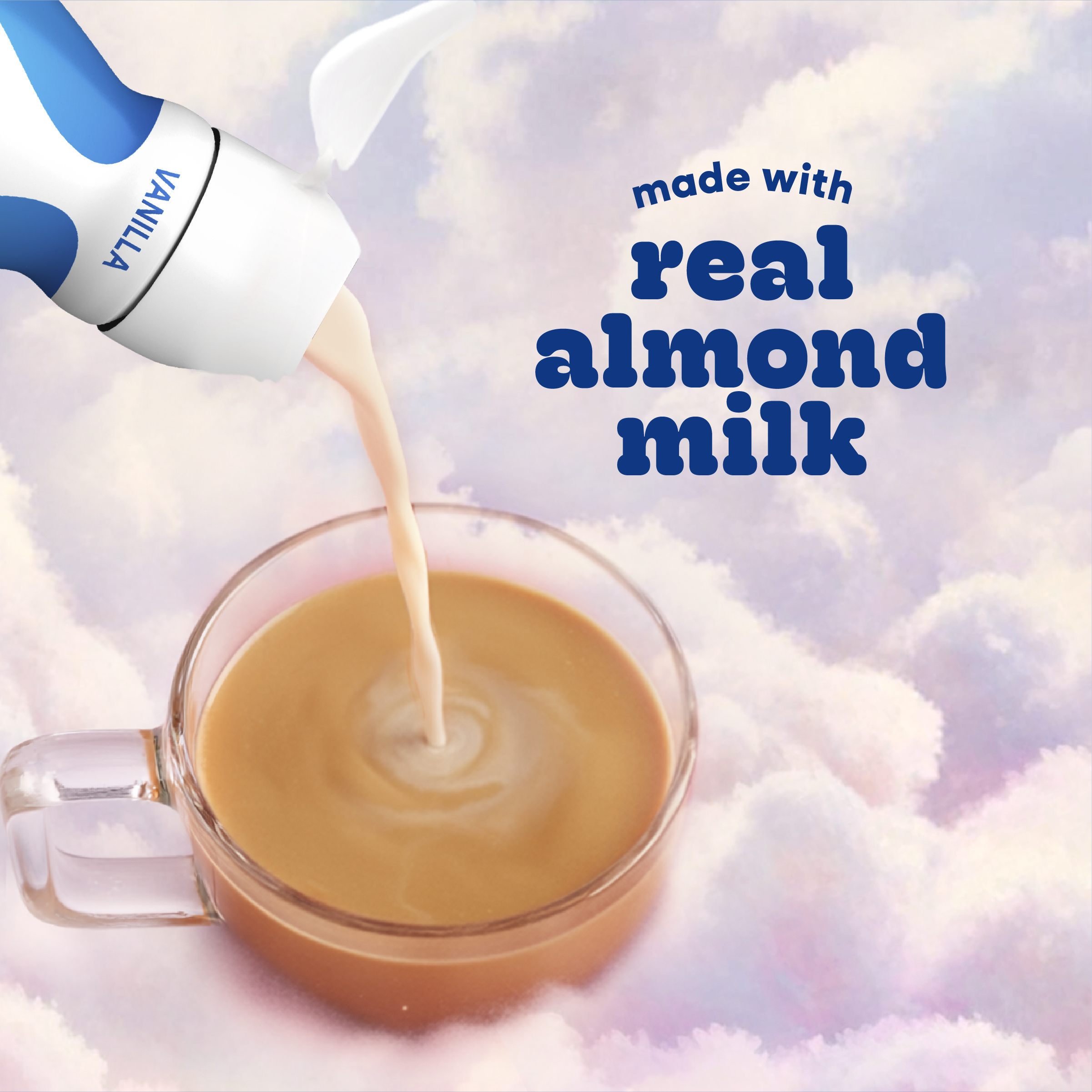 natural bliss Vanilla Flavored Almond Milk Creamer, Non Dairy