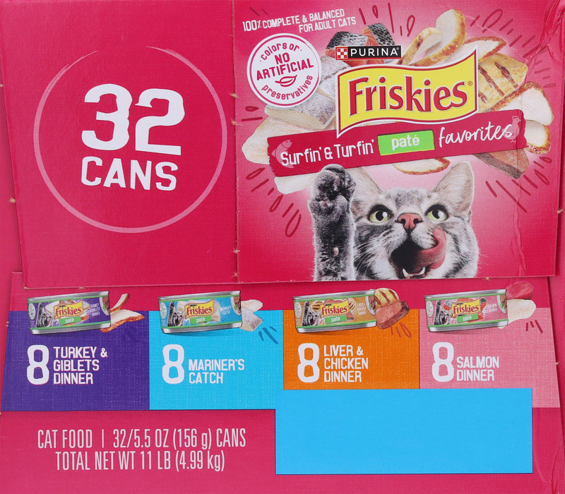 Purina Friskies Wet Cat Food Pate Variety Pack, Surfin' and Turfin'  Favorites | Giant Eagle | Because It Matters | Grocery Store & Pharmacy