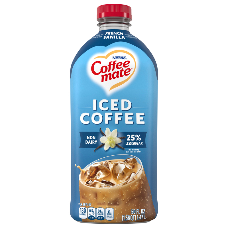 Coffee Mate French Vanilla Flavored Iced Coffee, Non-Dairy Cold