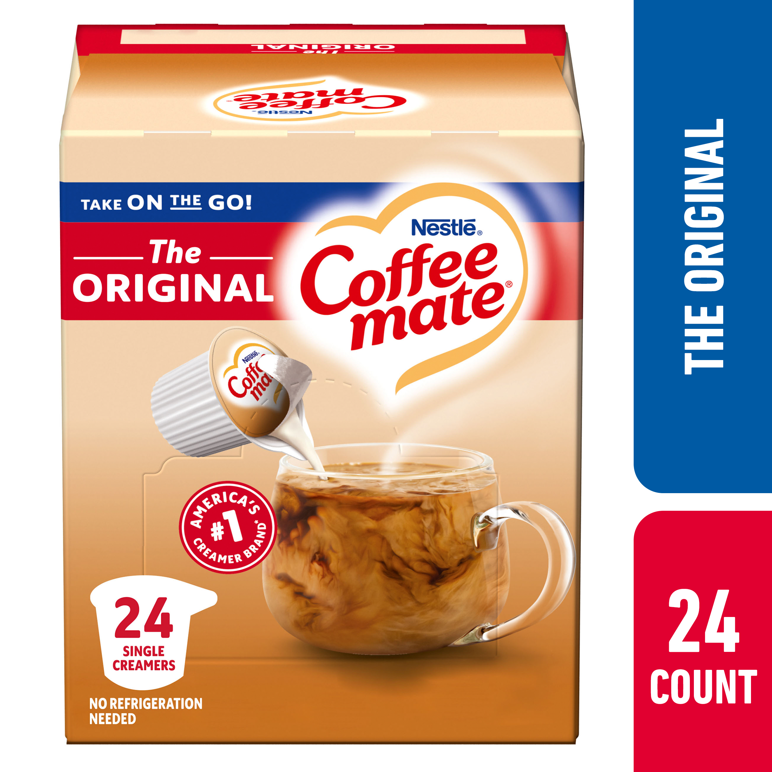 Nestle Coffee mate Original Liquid Coffee Creamer Singles, 24 Ct