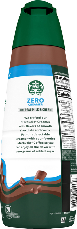 Starbucks Zero Sugar Chocolate Flavored Coffee Creamer, Inspired