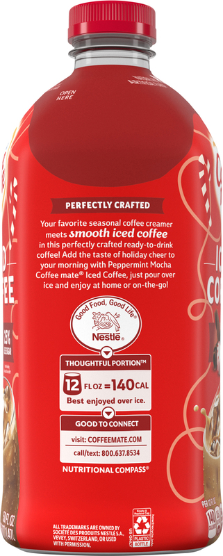 Coffee Mate® Peppermint Mocha Flavored Iced Coffee, Non-Dairy Cold