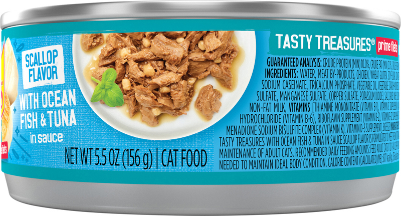 Purina Friskies Pate Wet Cat Food, Tasty Treasures With Ocean Fish & Tuna  and Scallop Flavor - Can | Giant Eagle | Because It Matters | Grocery Store  & Pharmacy