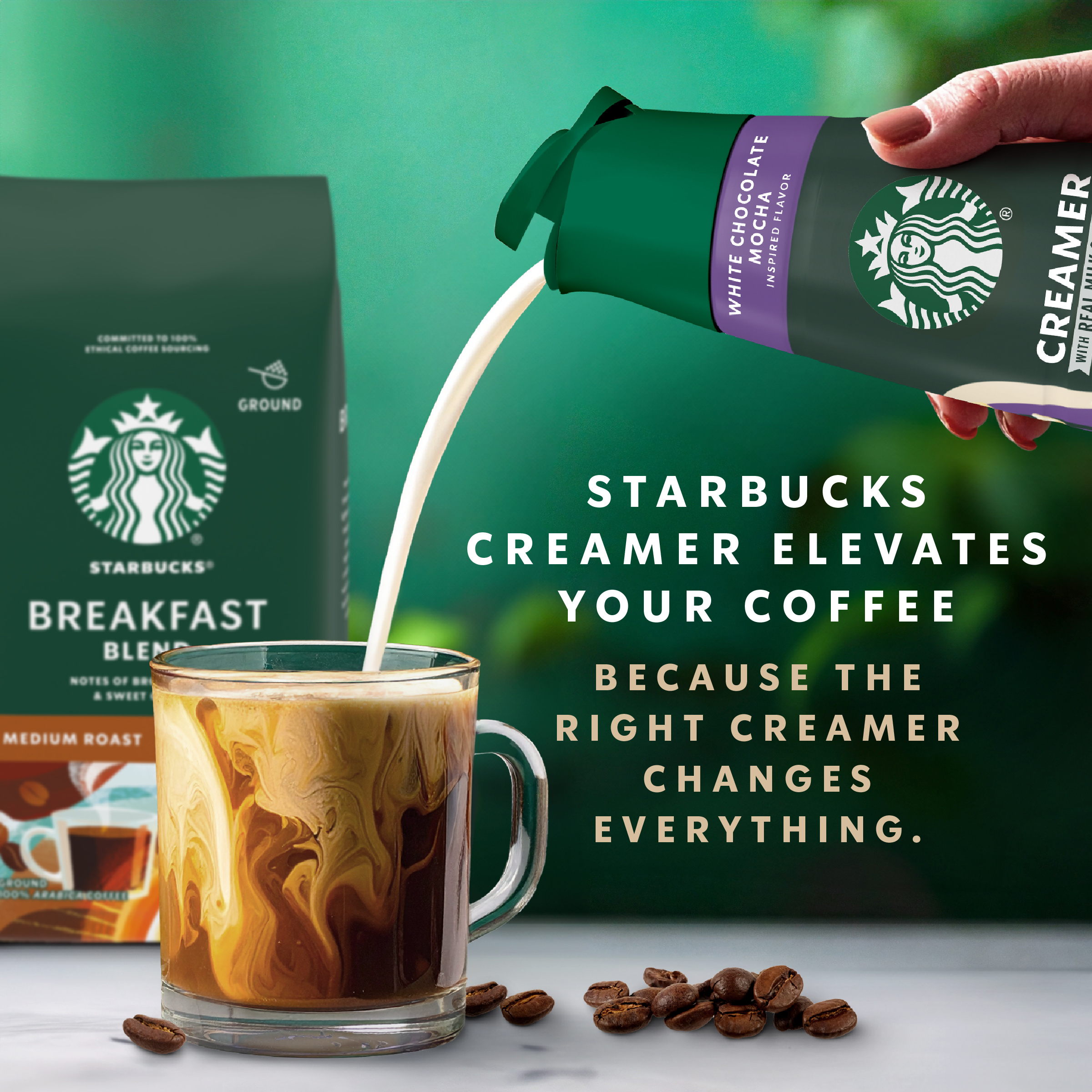 Starbucks White Chocolate Mocha Creamer, 28 fl. oz. Bottle | Giant
