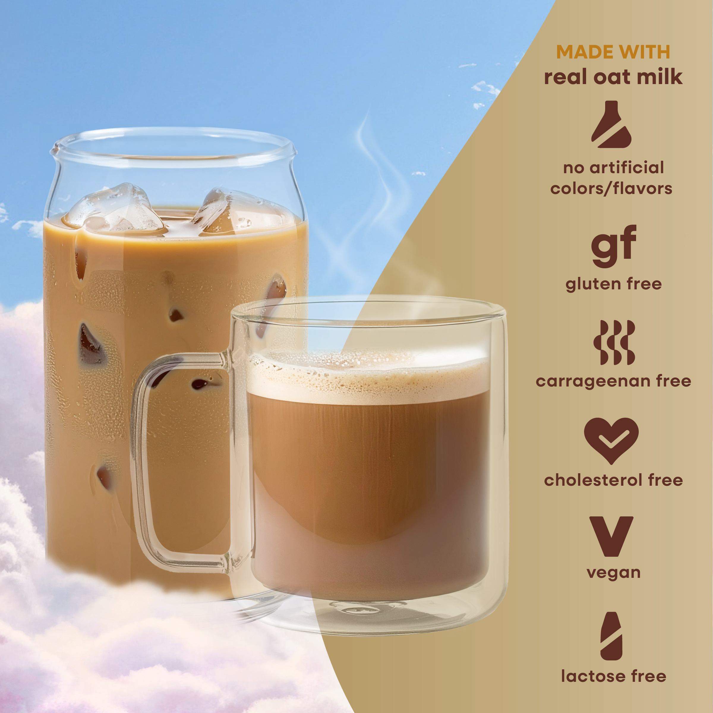 natural bliss Brown Sugar Flavored Oat Milk Creamer, Non Dairy