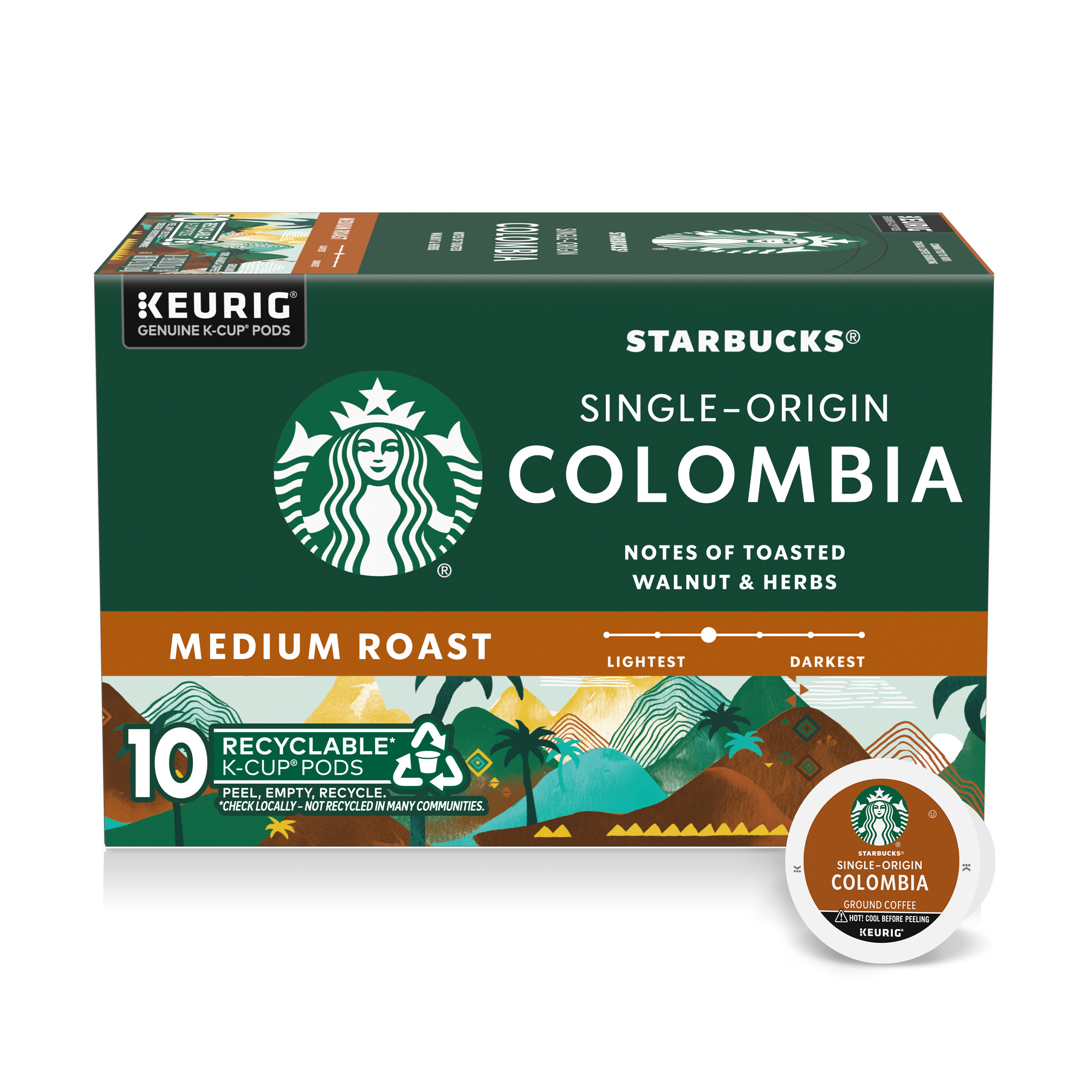 Starbucks K-Cup Coffee Pods, Medium Roast Hot or Iced Coffee