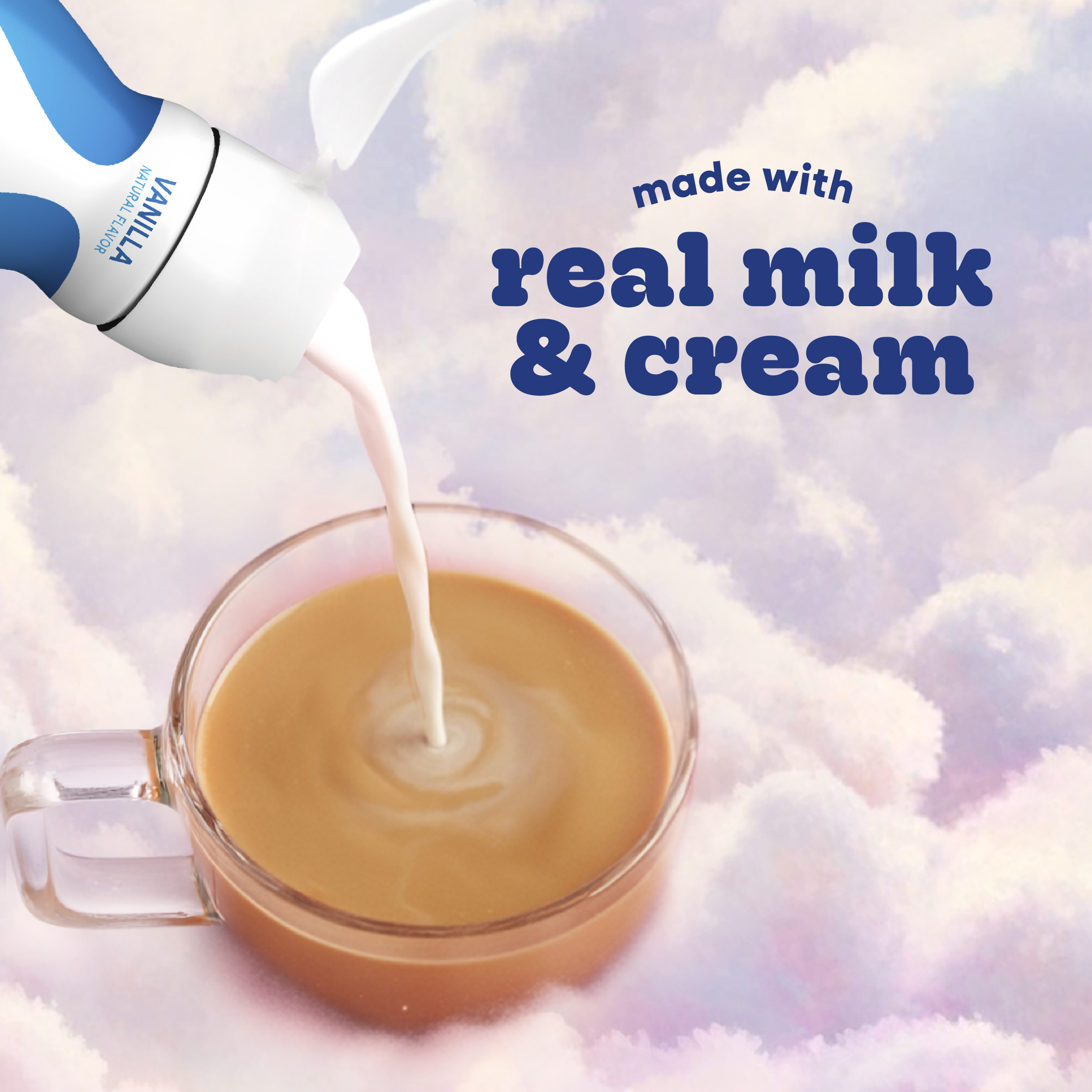 natural bliss Vanilla Flavored Creamer, Gluten Free Creamer, Iced