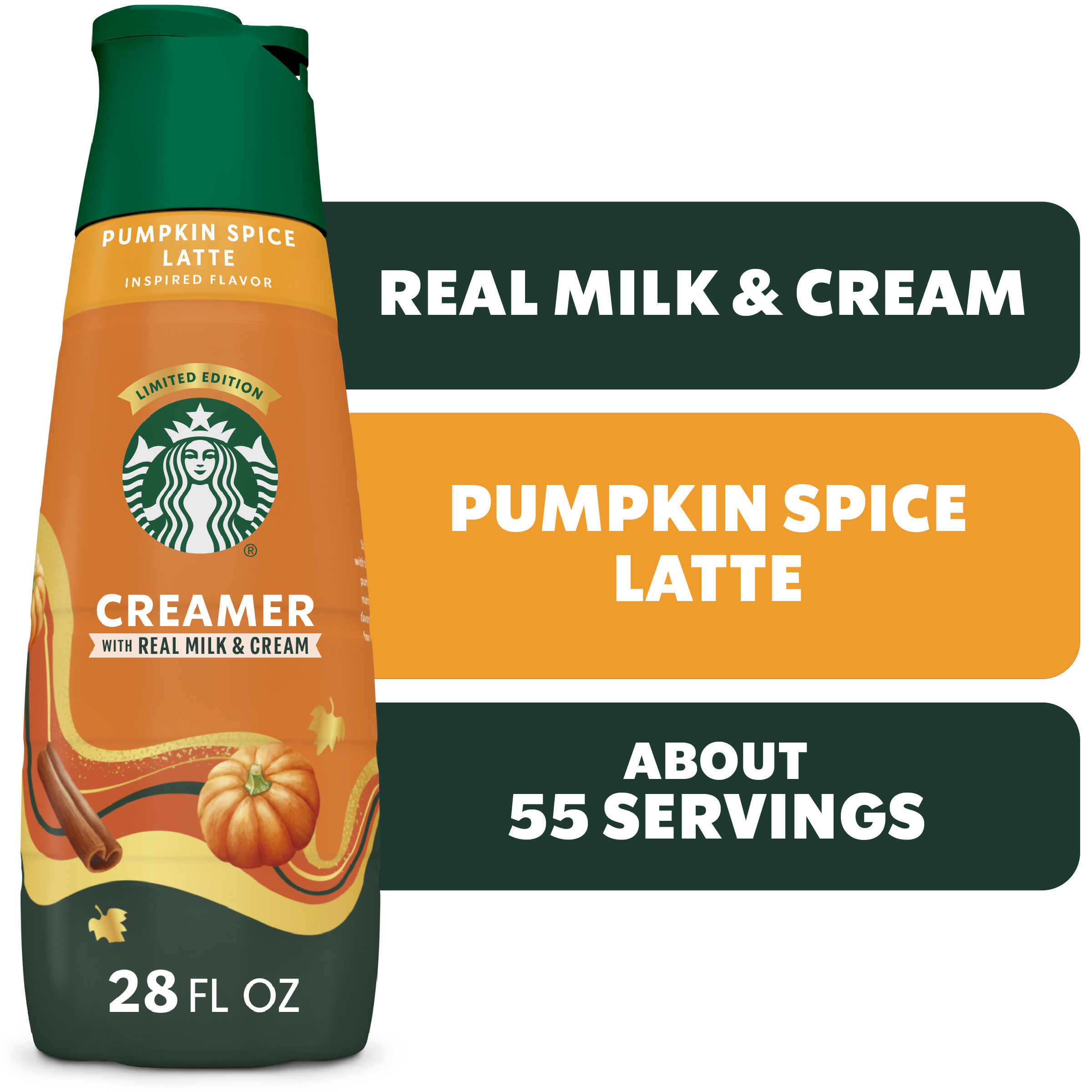 スターバックス　プリンチ　フェーヴ　フェーブ Starbucks Pumpkin Spice Flavored Coffee Creamer, Inspired by