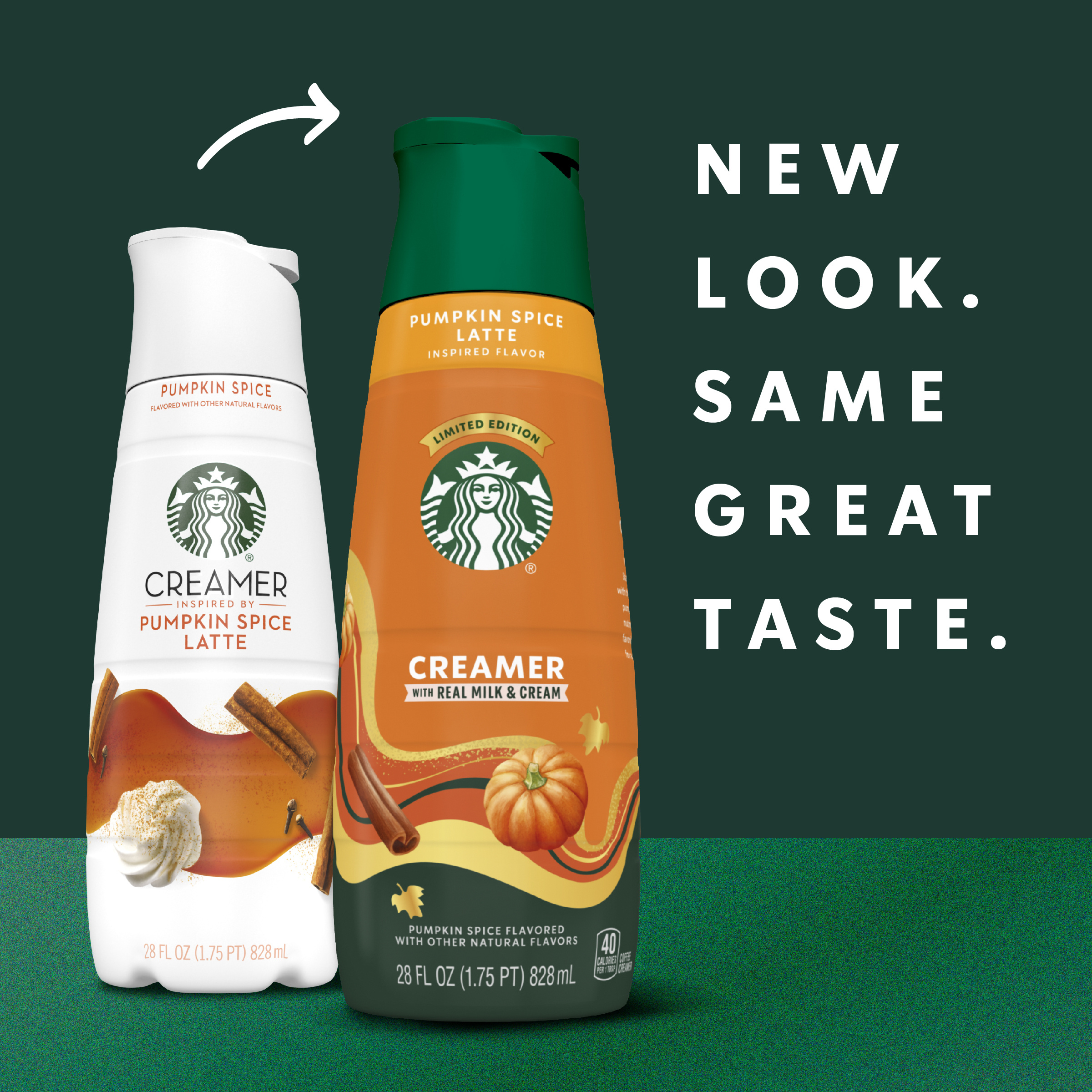 Starbucks Pumpkin Spice Flavored Coffee Creamer, Inspired by