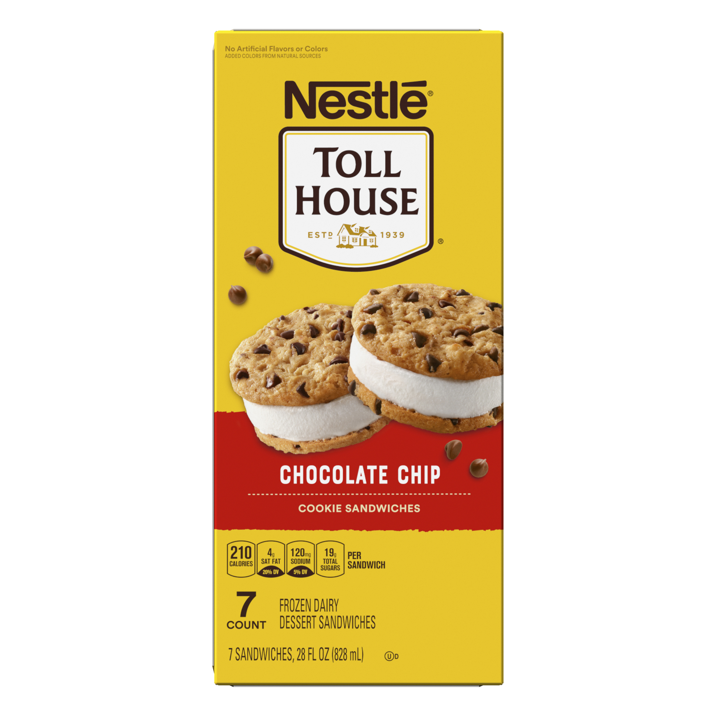 Nestle Toll House Vanilla Chocolate Chip Cookie Sandwiches, 7