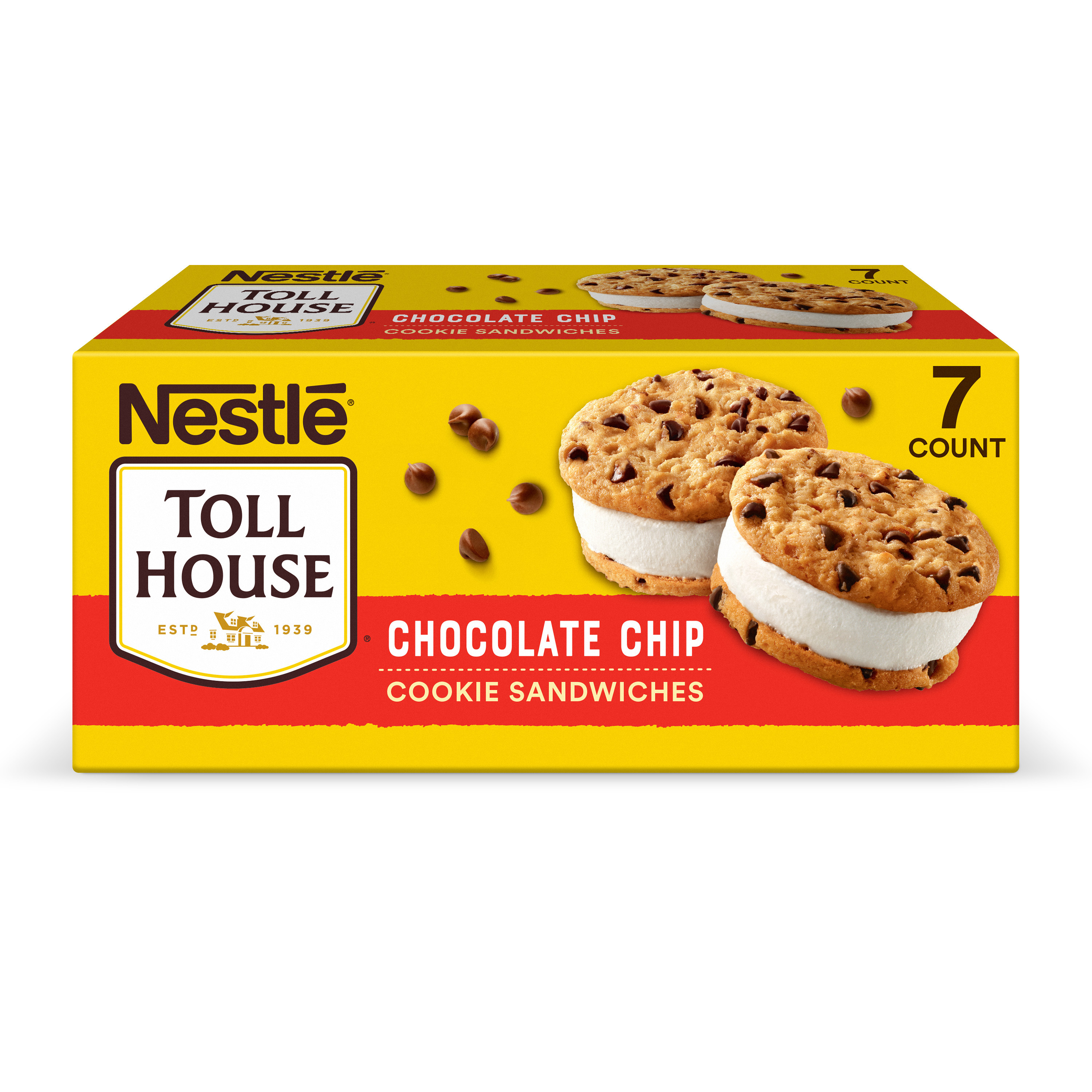 Nestle Toll House Vanilla Chocolate Chip Cookie Sandwiches, 7