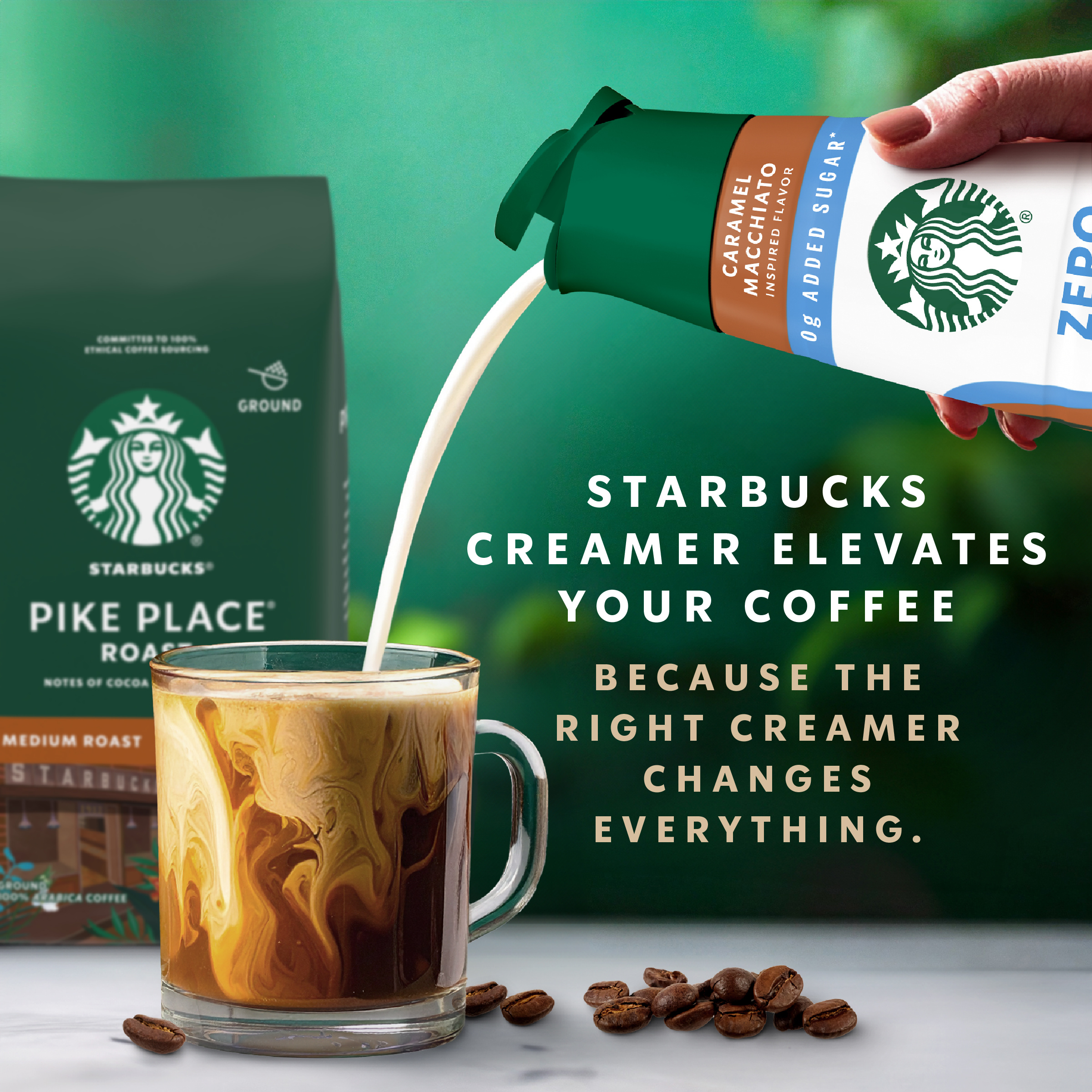 Starbucks Caramel Flavored Zero Creamer, 28 fl. oz. Bottle | Giant