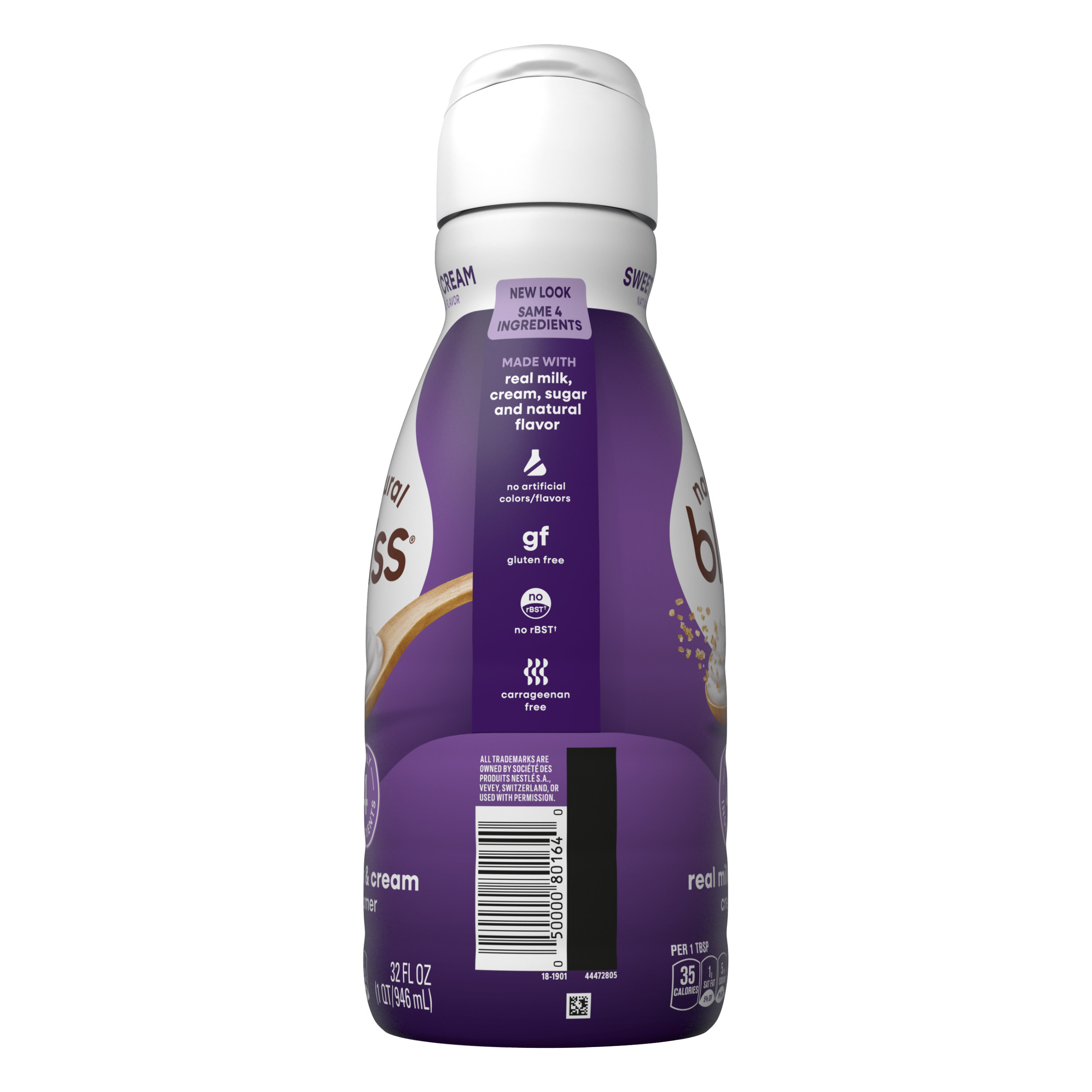 natural bliss Sweet Cream Flavored Creamer, Gluten Free Creamer
