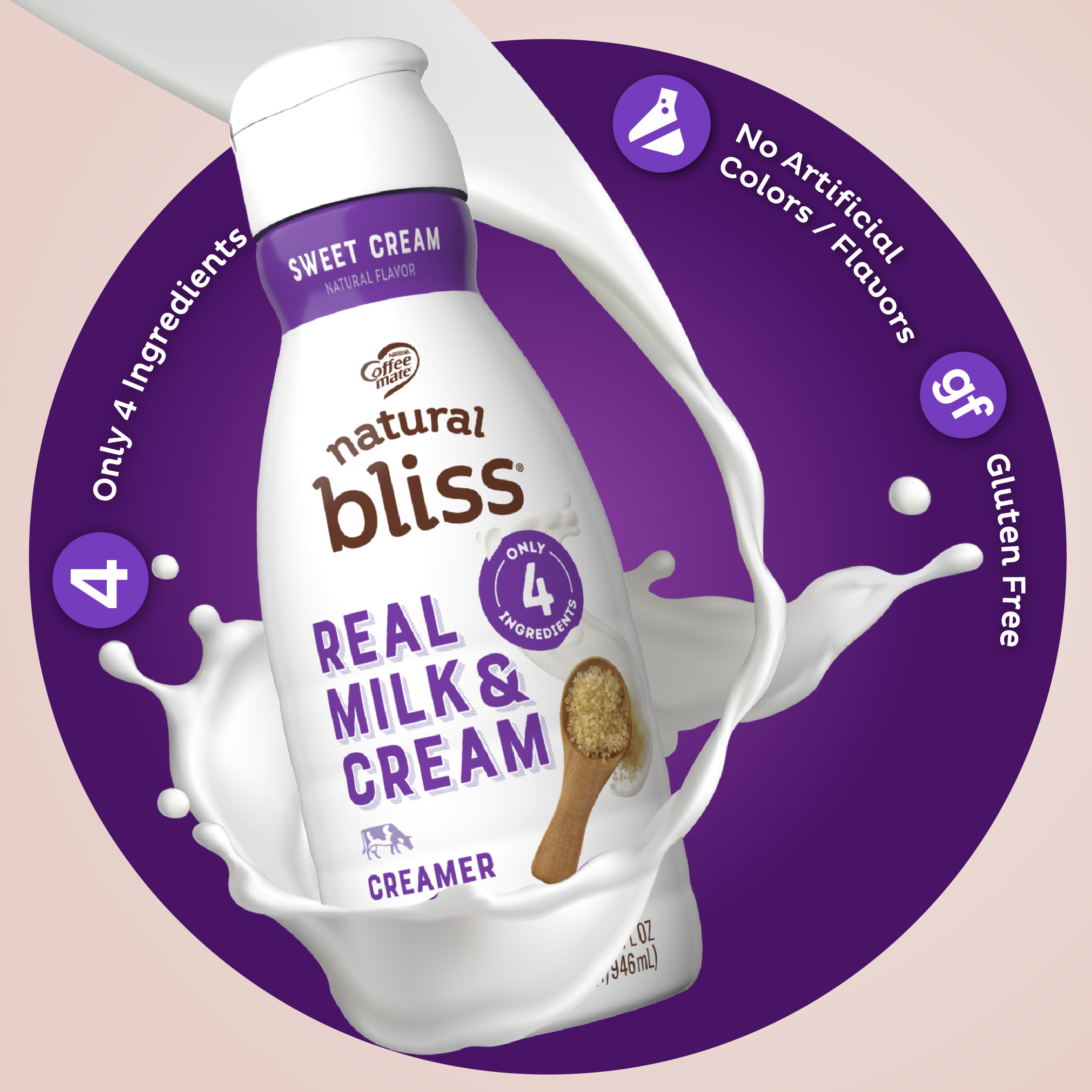 Natural Bliss Sweet Cream Liquid Coffee Creamer | Giant Eagle