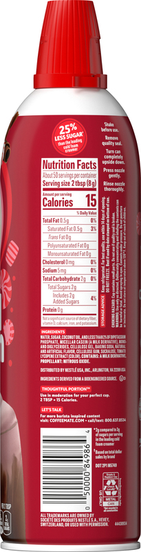 Coffee mate Peppermint Mocha Flavored Cold Foam Creamer, Cold