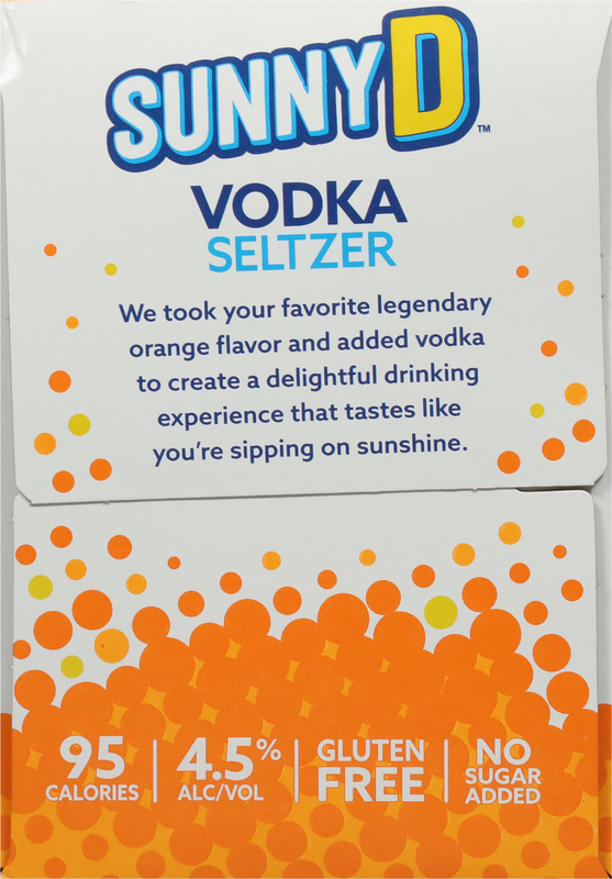 Sunny D Vodka Seltzer, 4 Pack | Giant Eagle | Because It Matters