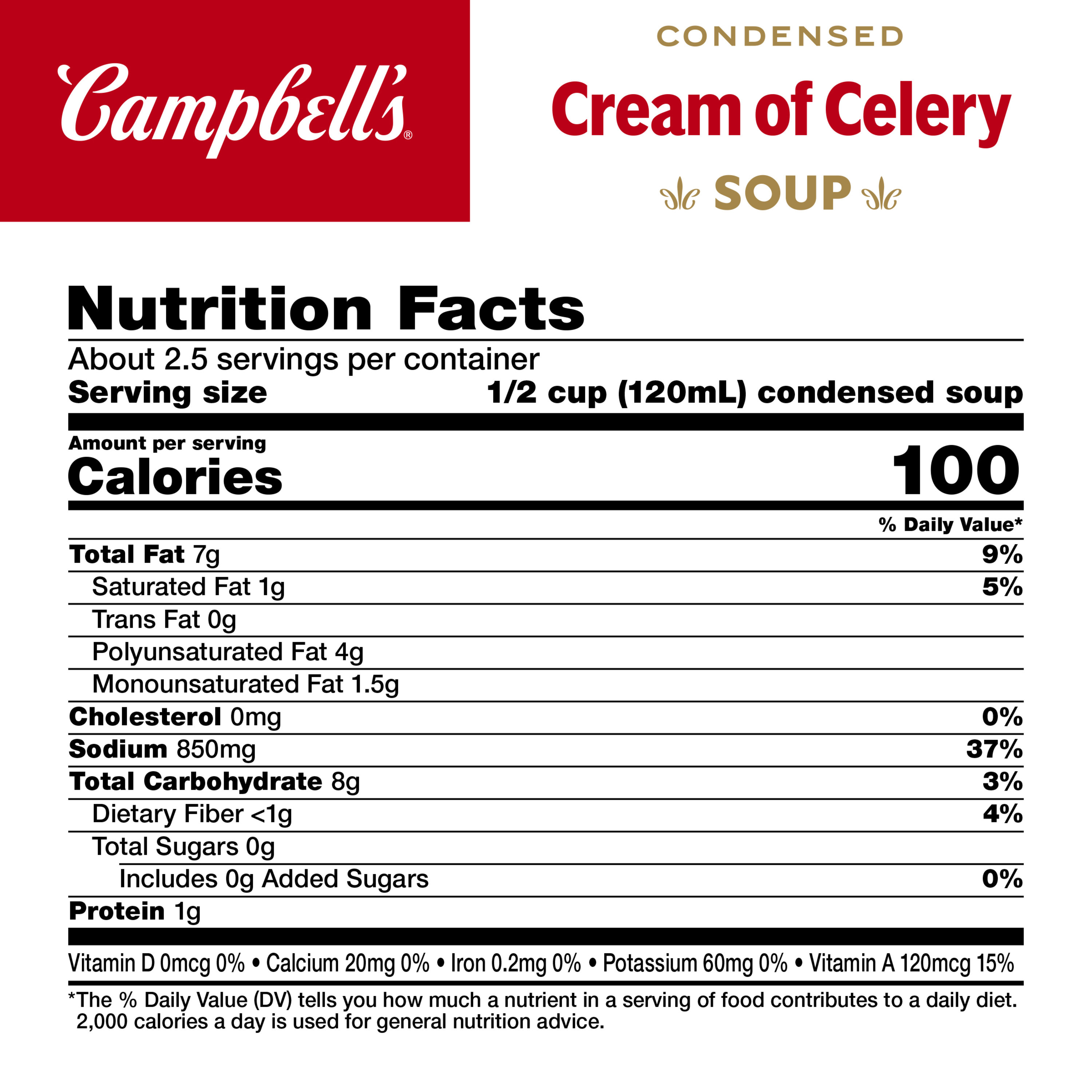 Campbell's Condensed Cream of Celery Soup, 10.5 oz Can | Giant