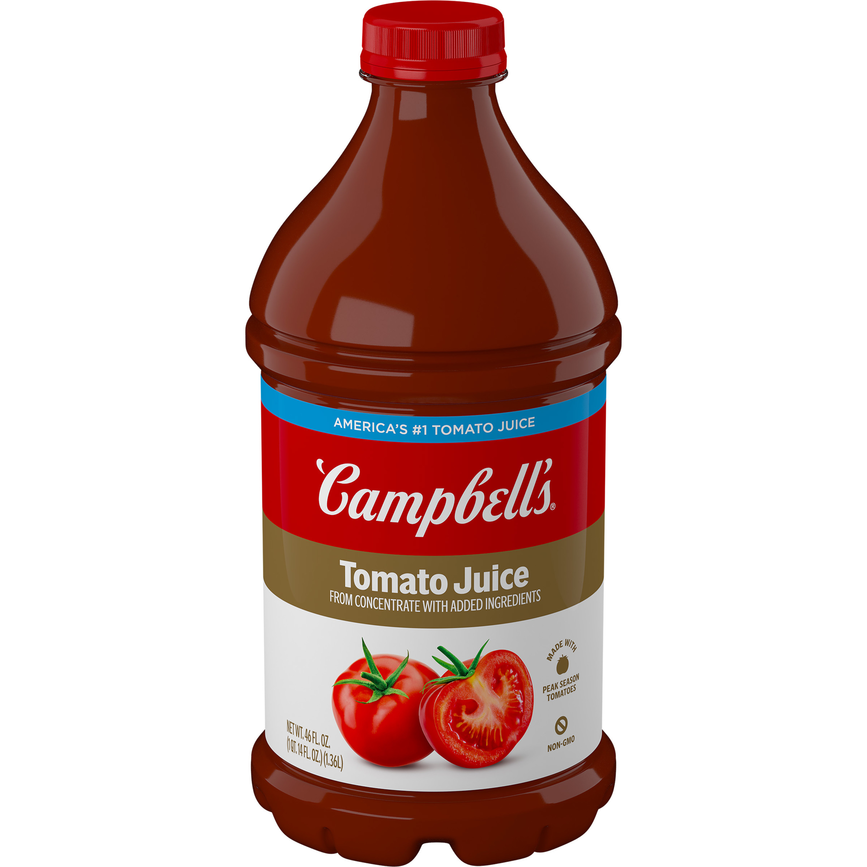 Campbell's 100% Tomato Juice, 46 fl oz Bottle Giant Eagle