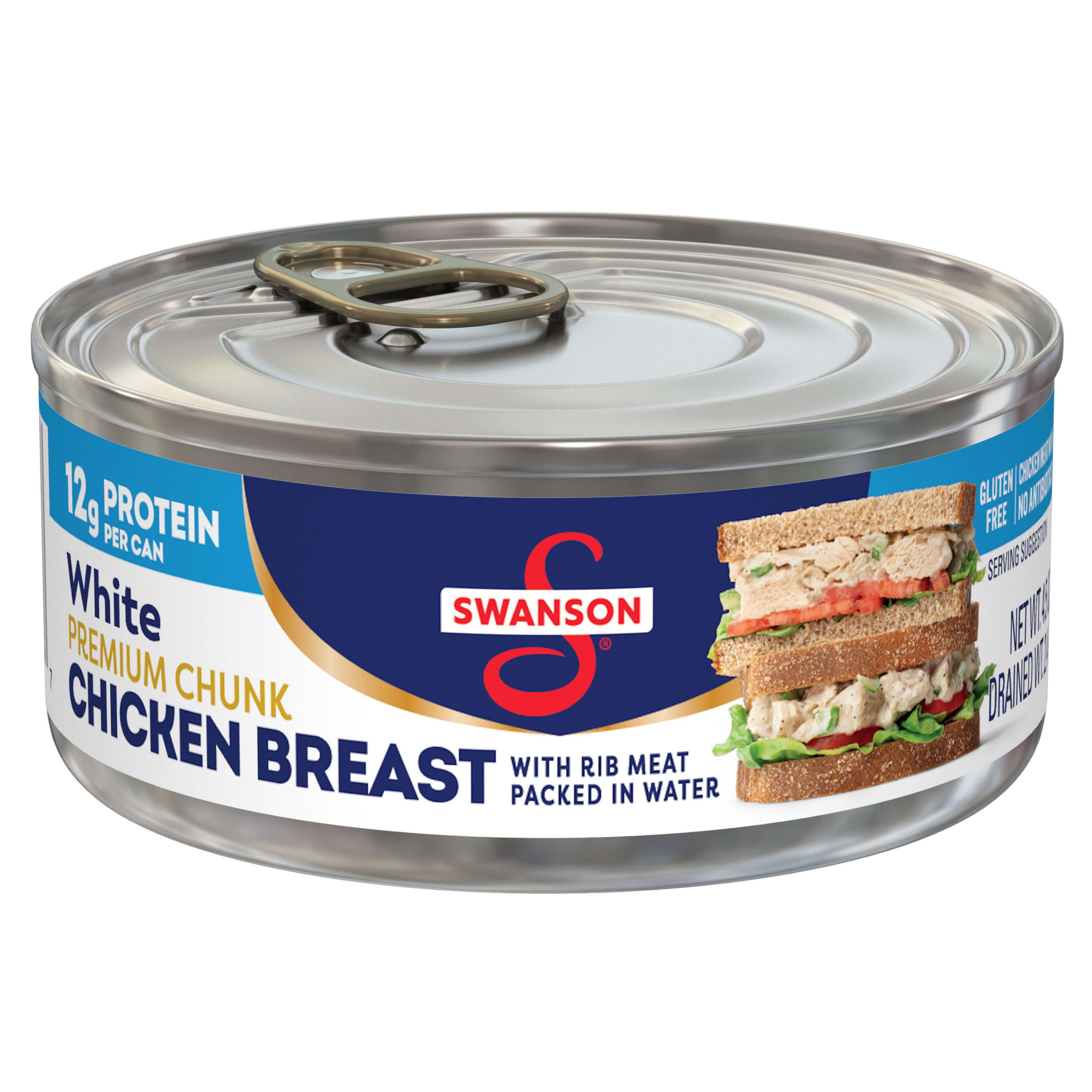 Swanson White Premium Chunk Canned Chicken Breast in Water, 4.5 OZ