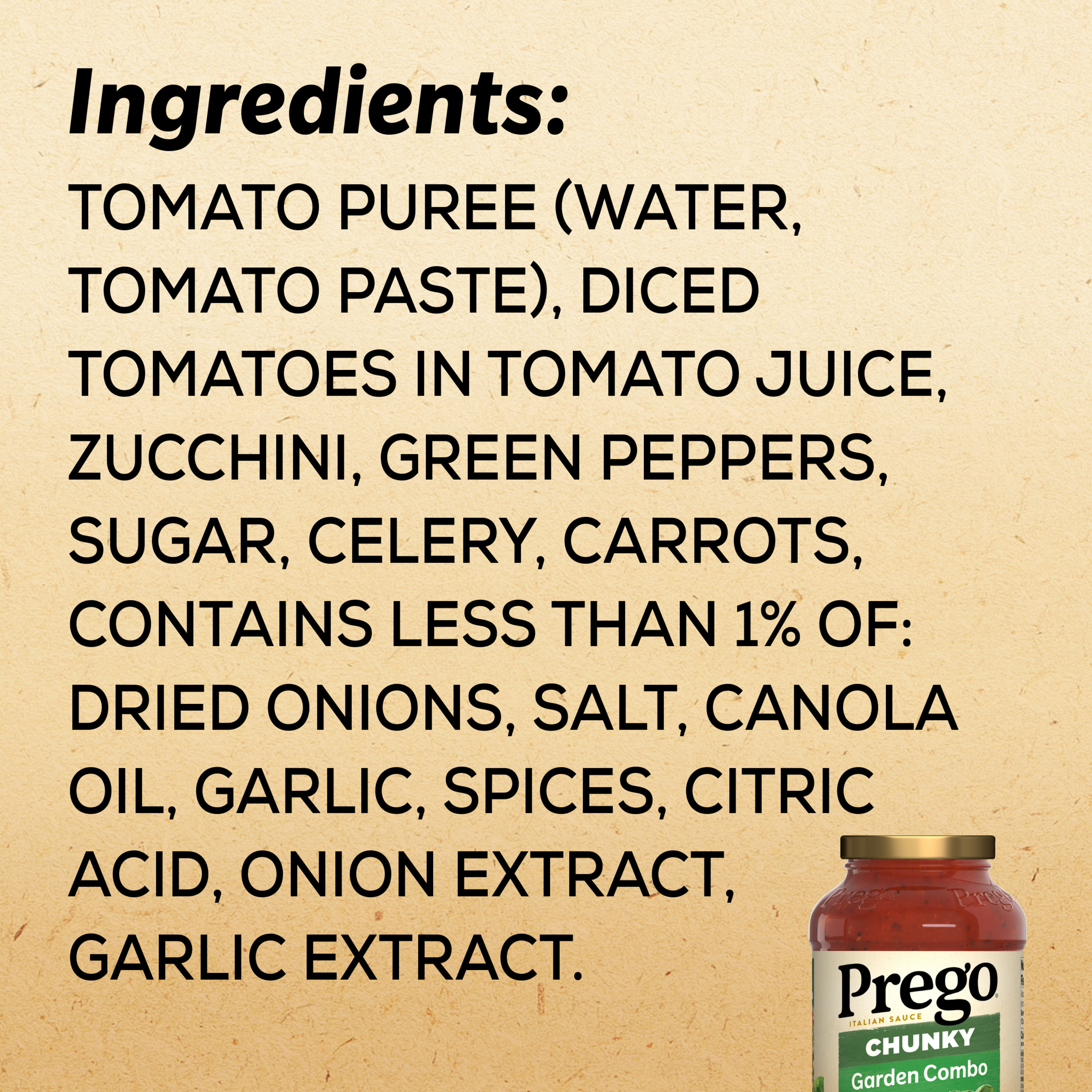 ◆guguguページ◆ Prego Chunky Garden Combo Pasta Sauce, 23.75 oz Jar | Giant Eagle