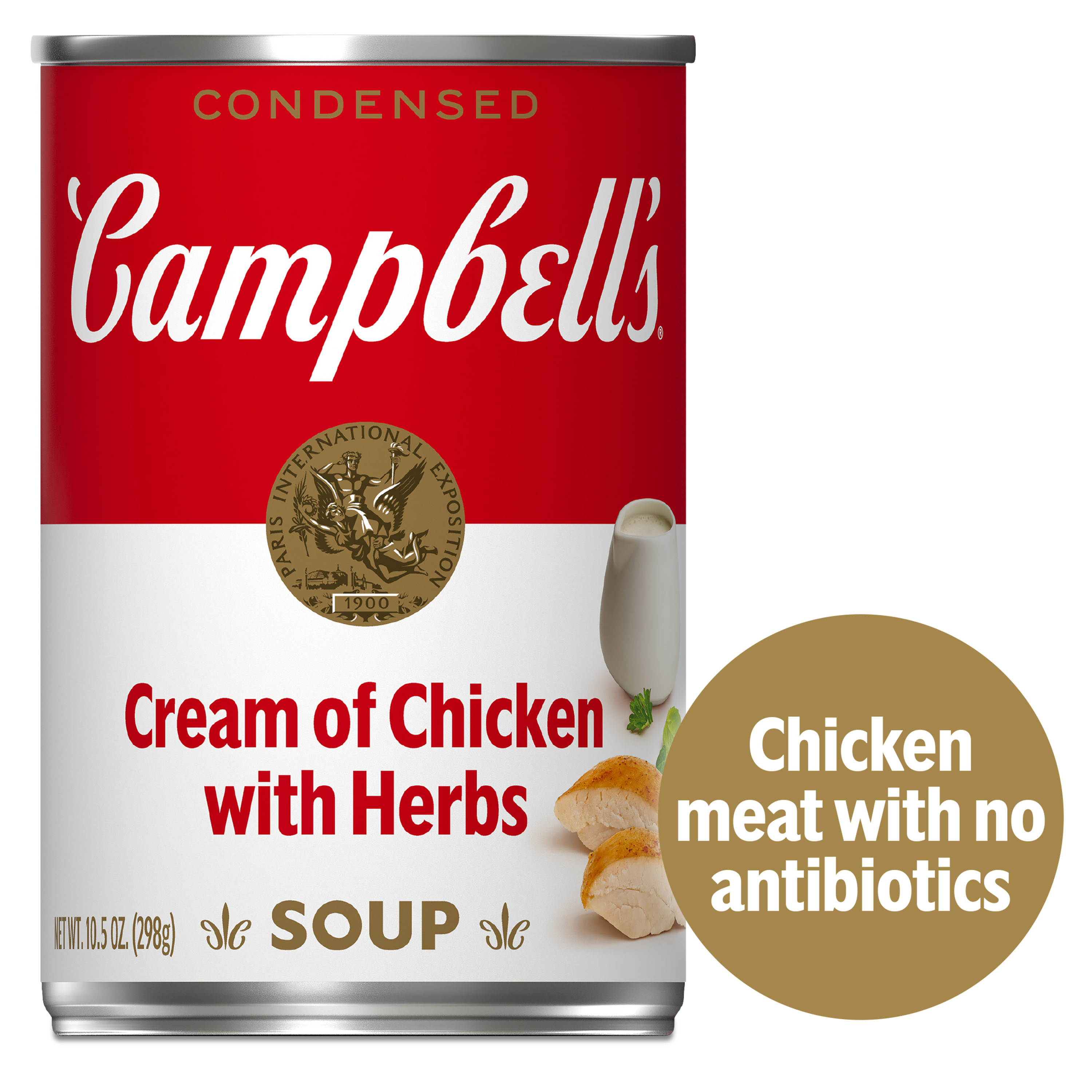 Campbell's Condensed Unsalted Cream of Chicken Soup, 10.5 oz Can