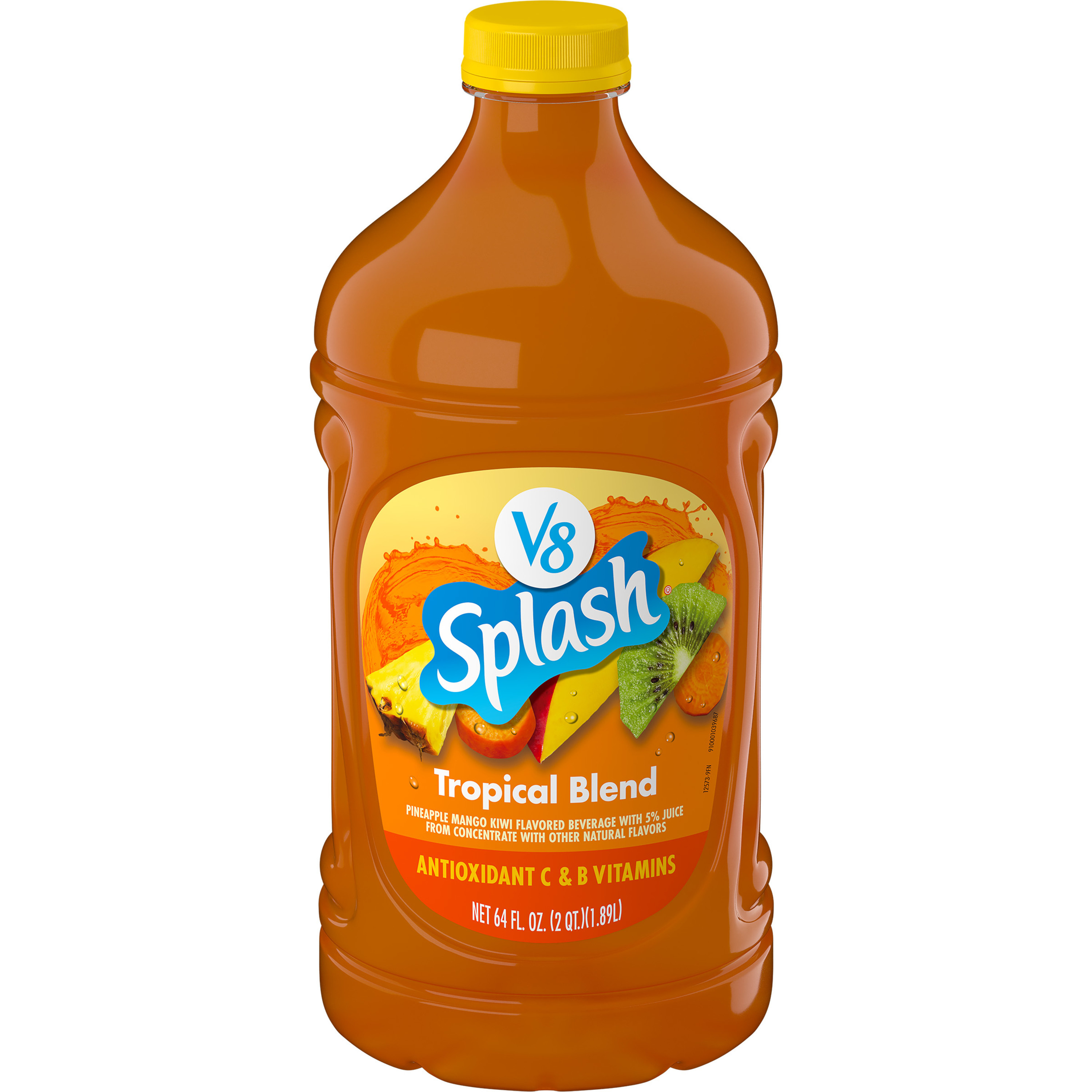 V8 Splash Strawberry Kiwi Flavored Beverage, 64 fl oz Bottle