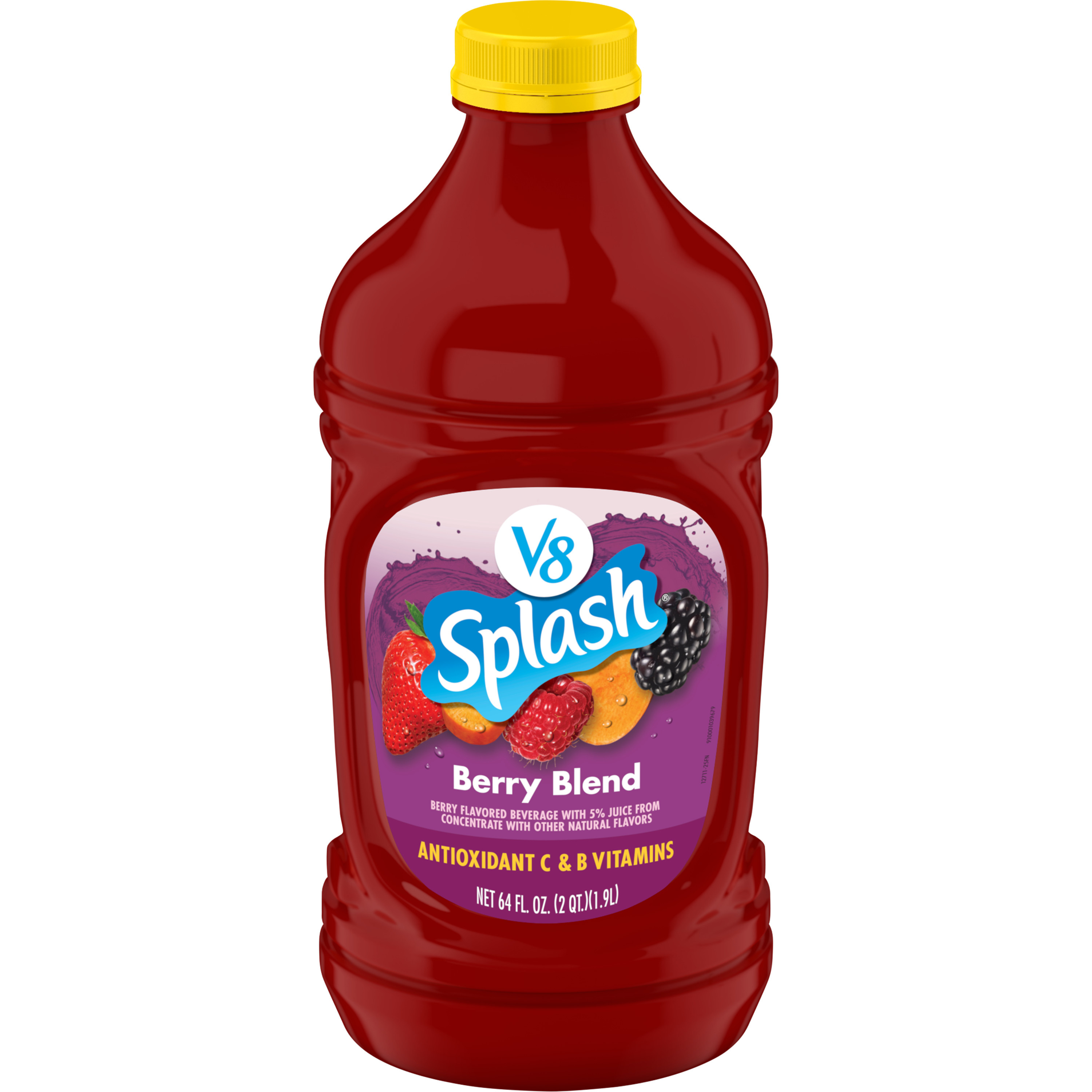 V8 Splash Berry Blend Flavored Beverage, 64 fl oz Bottle | Giant