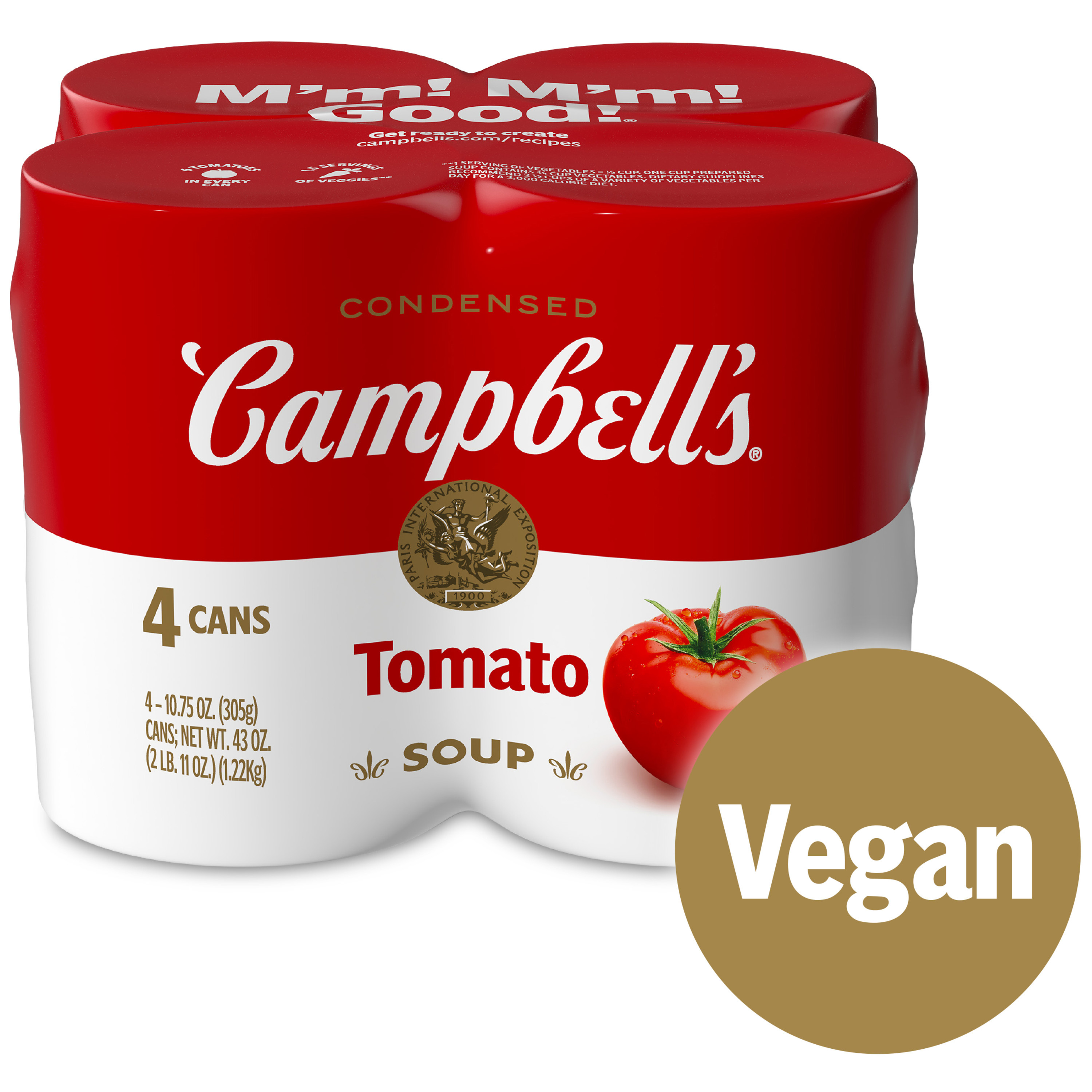 キャンベルスープ Campbell’s SOUP 2020 Tomato Campbell's Condensed Tomato Soup, 10.75 oz Can (4 Pack) | Giant