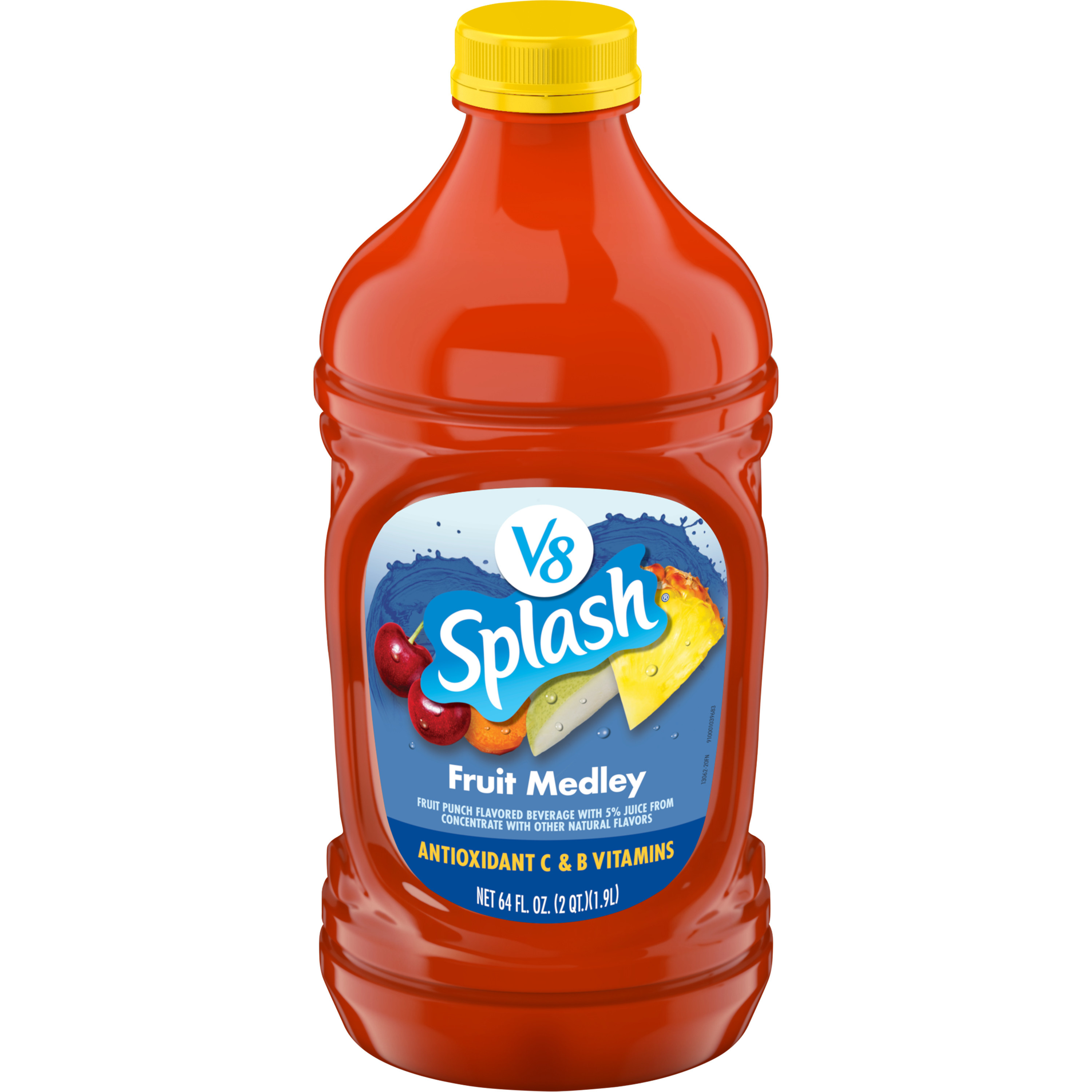 V8 Splash Strawberry Kiwi Flavored Beverage, 64 fl oz Bottle