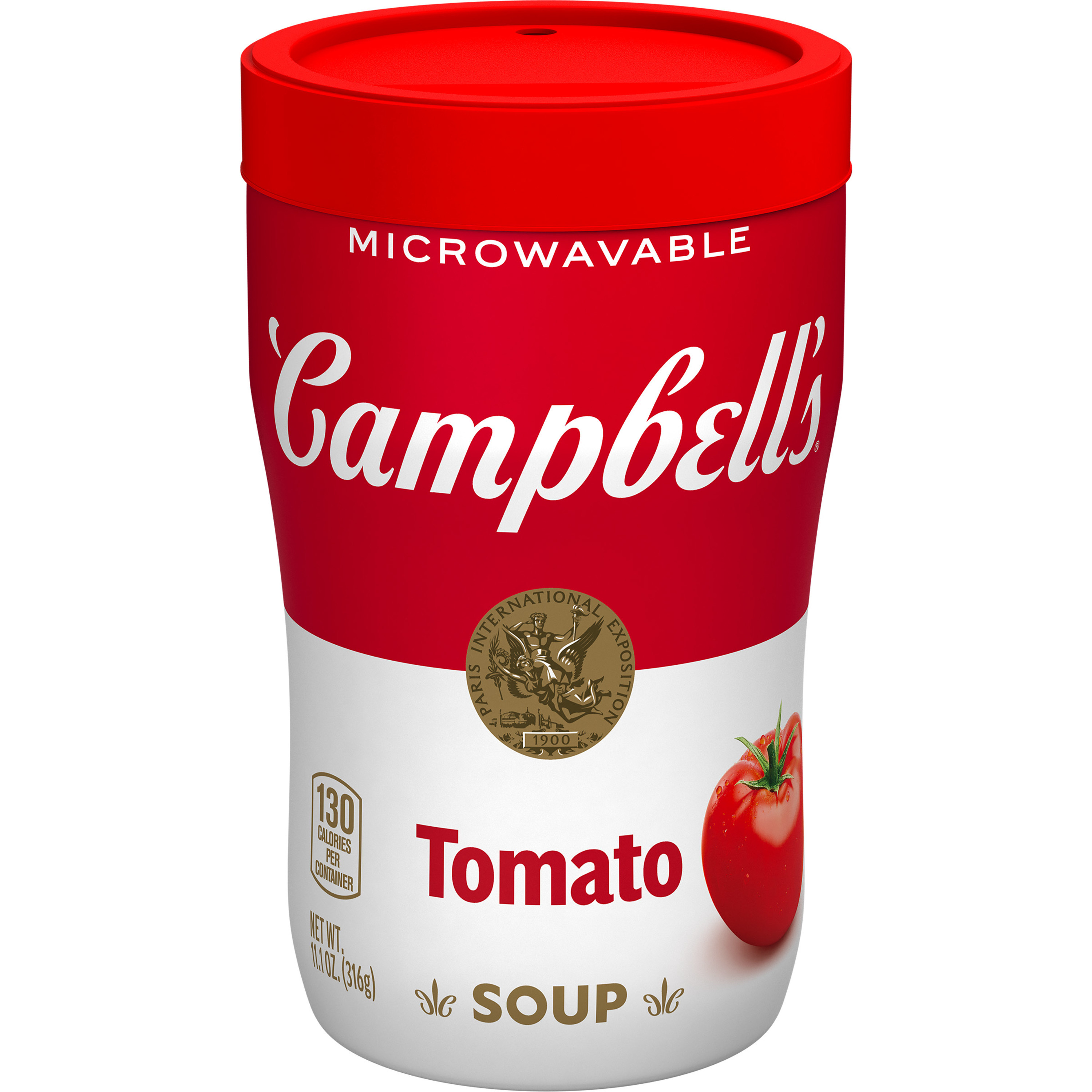 Campbell's Sipping Soup, Classic Tomato Soup, 11.1 oz Microwavable