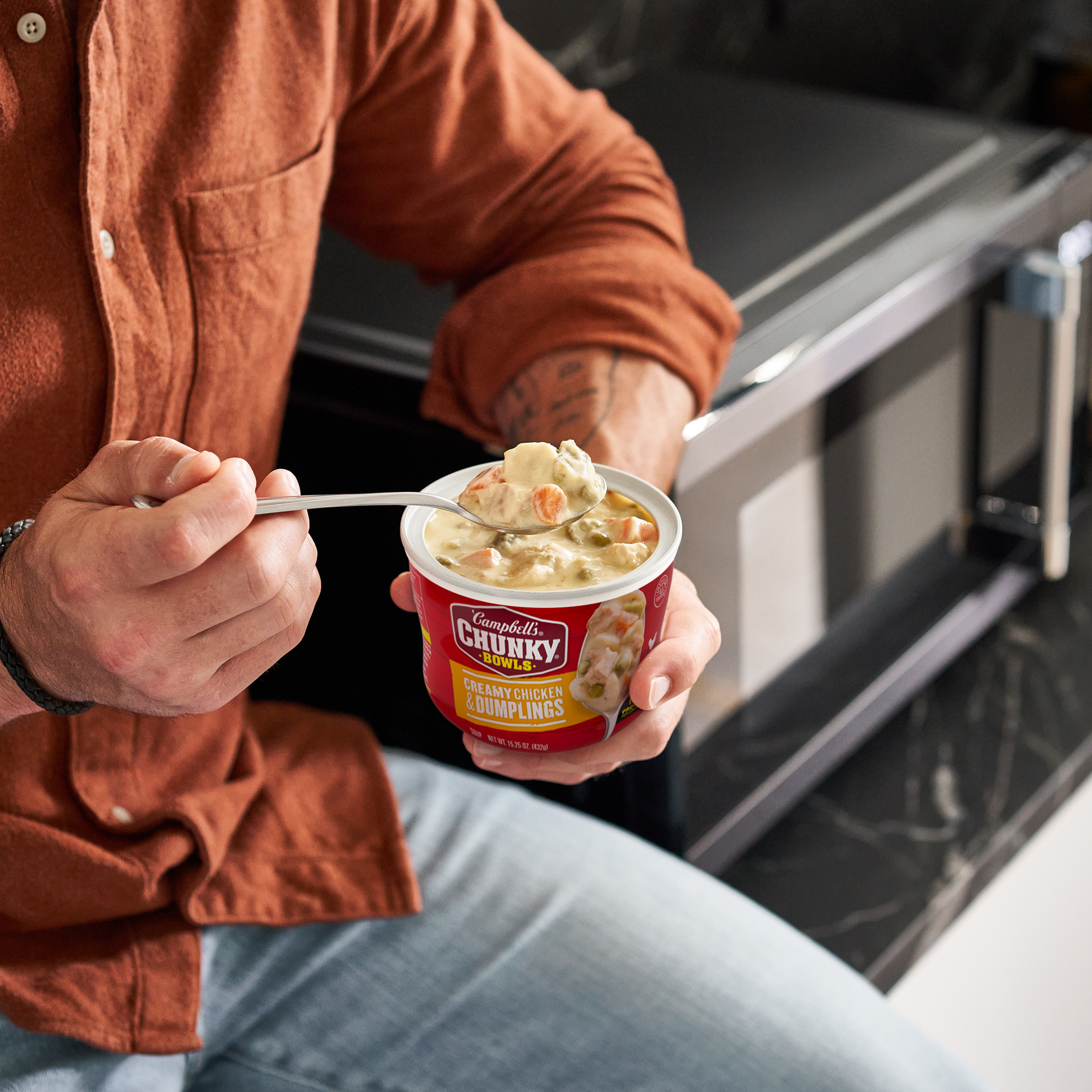 thumbnail image 2 of Chunky Soup, Creamy Chicken And Dumplings Soup, 16.3 Oz Can (Case Of 8... 2 of 13