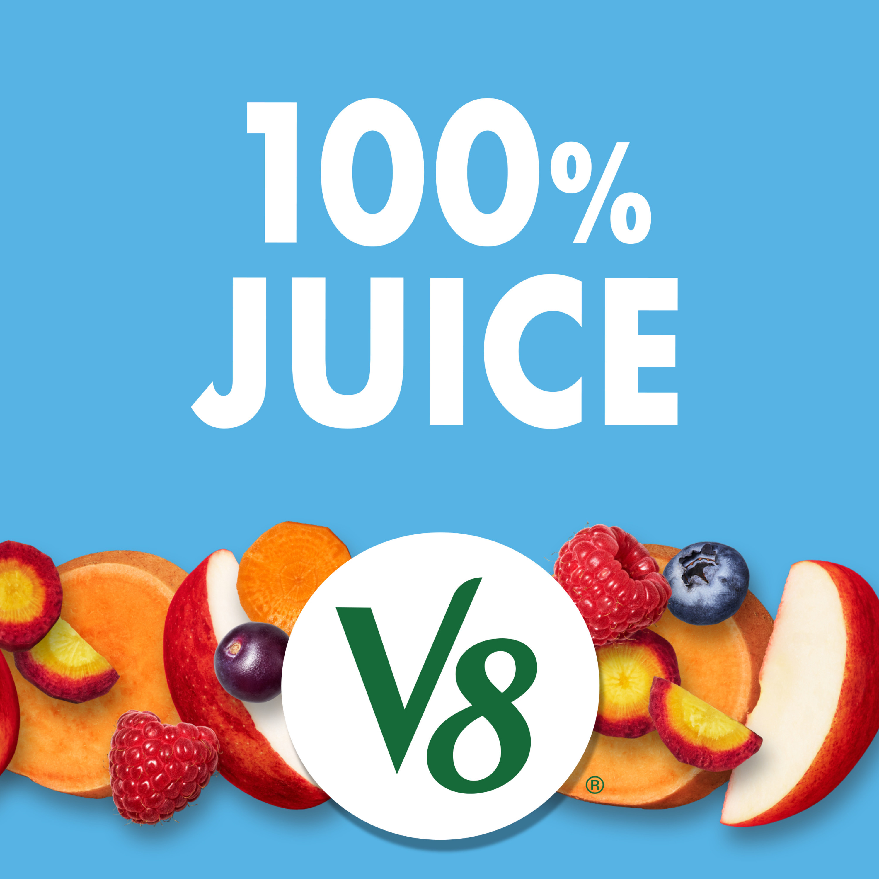 V8 Acai Mixed Berry 100% Fruit and Vegetable Juice, 46 fl oz